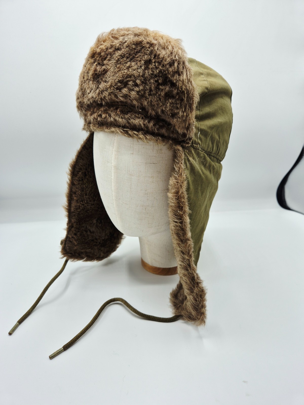 US WWII RARE 1st TYPE M1943 CAP PILE FIELD WINTER OD DATED 1943 