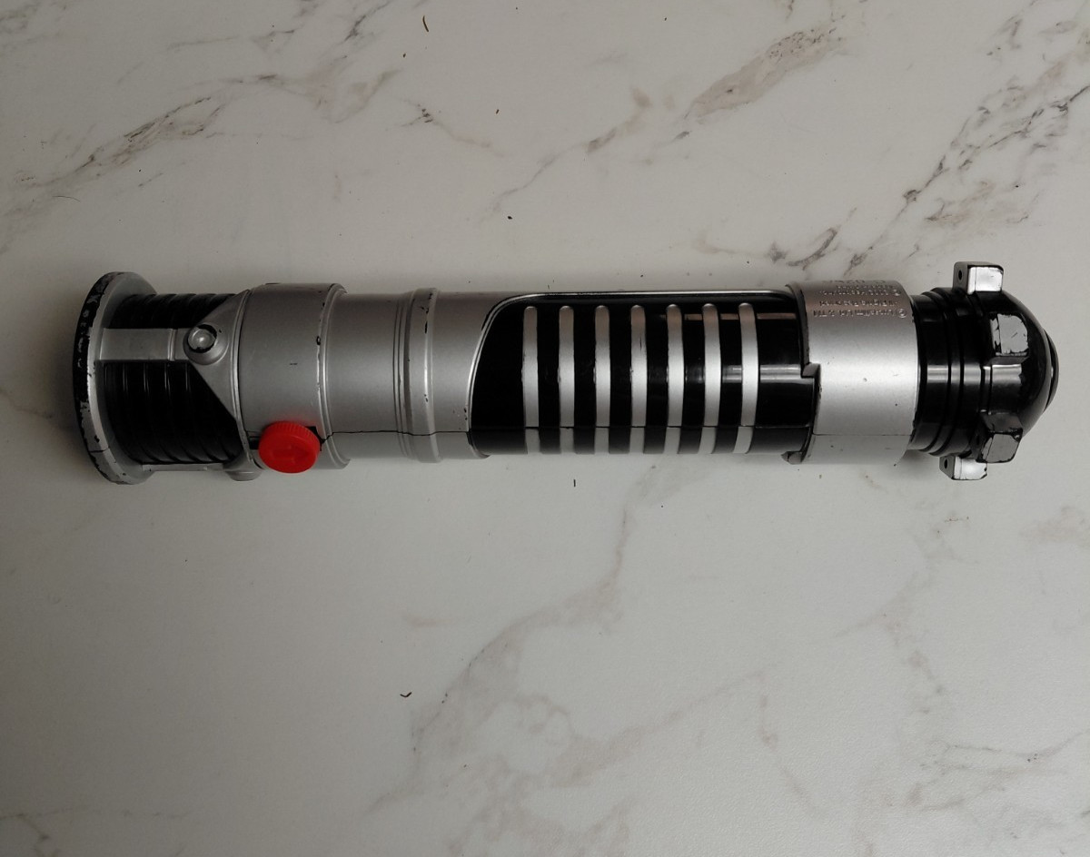 Vintage Hasbro Light Saber PURPLE 2002 Non Flip Out Obi Wan NON ELECTRONIC