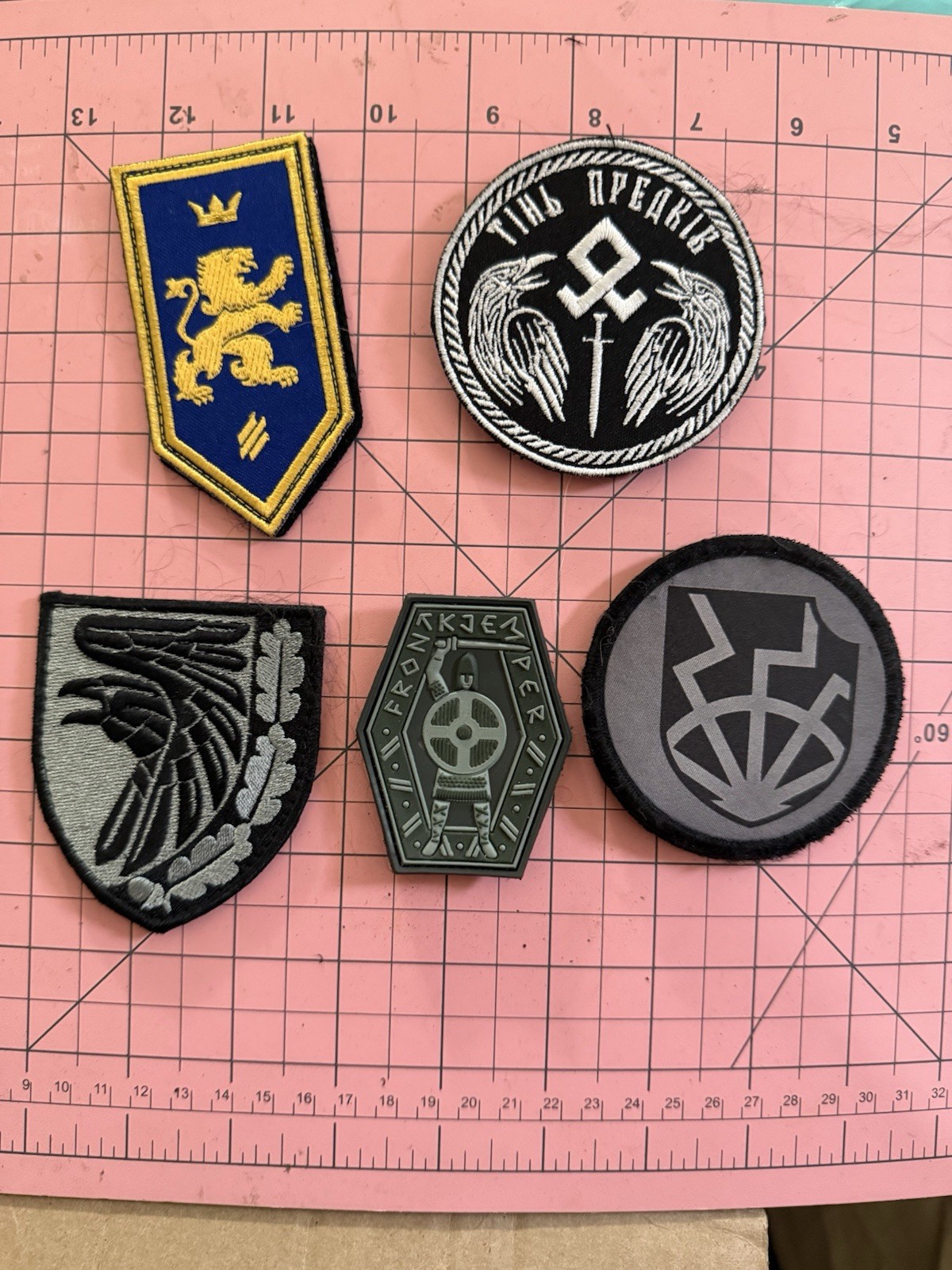 Ukraine War Ukranian National Guard Patch Set For 3rd Assault Brgd Combat Worn