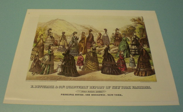 E. BUTTERICK & CO. FALL 1873 FASHION REPORT 11x14 PRINT