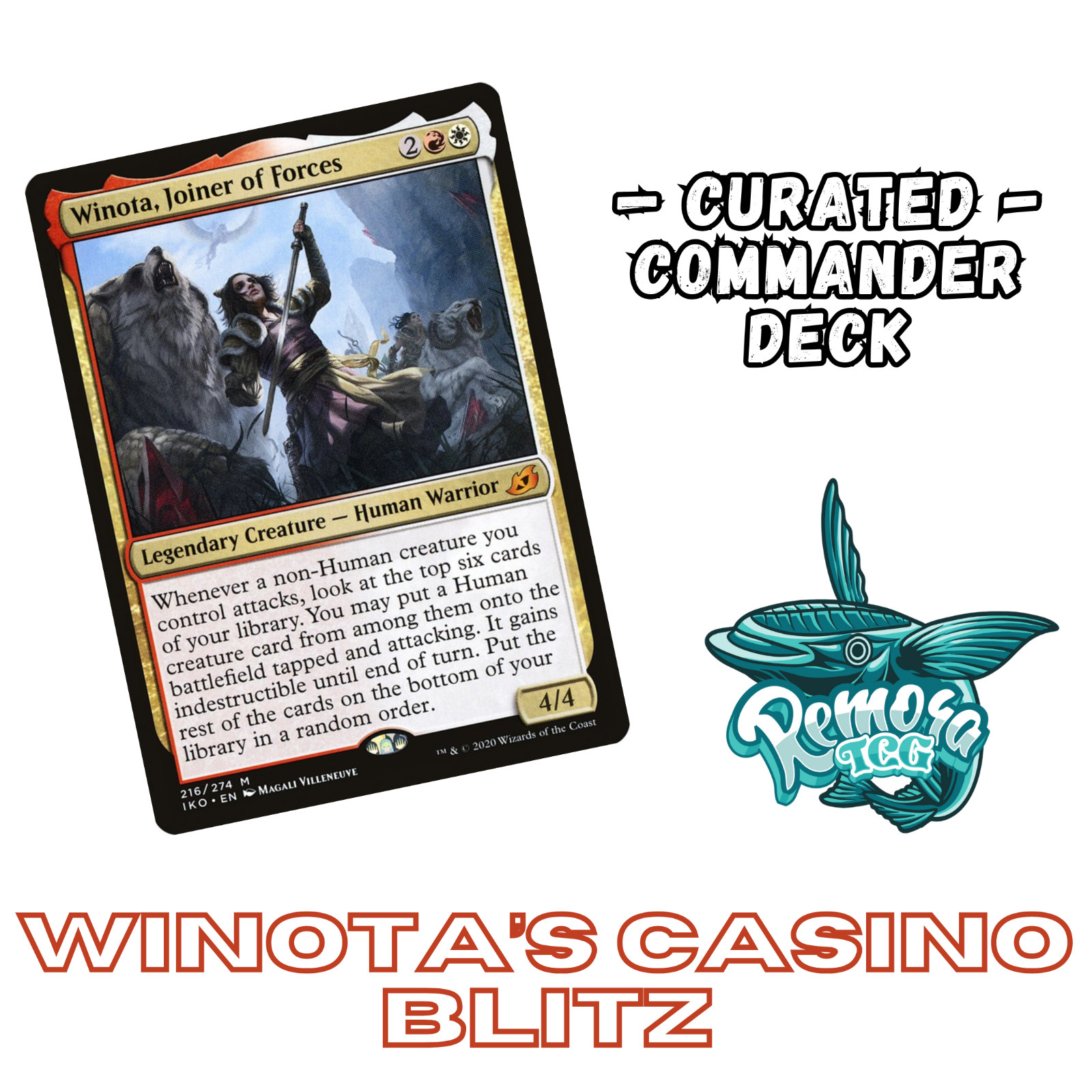 Winota, Joiner of Forces | Human Tribal Custom Commander Deck | EDH Winota Deck