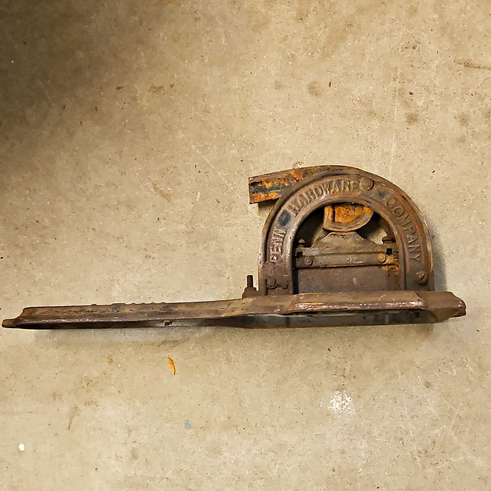 Penn Hardware Antique Cast Iron Bench/Table Cigar Cutter “Standard Cigar”