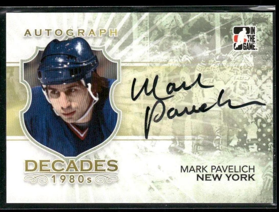 RARE Mark Pavelich 2010 ITG Hockey USA Miracle on Ice Auto Autograph Card