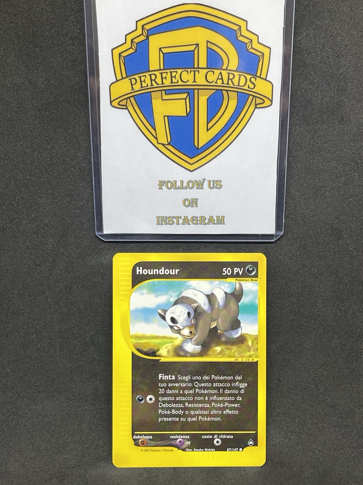 POKÉMON AQUAPOLIS HOUNDOUR COMMON 87/147 NM ITA