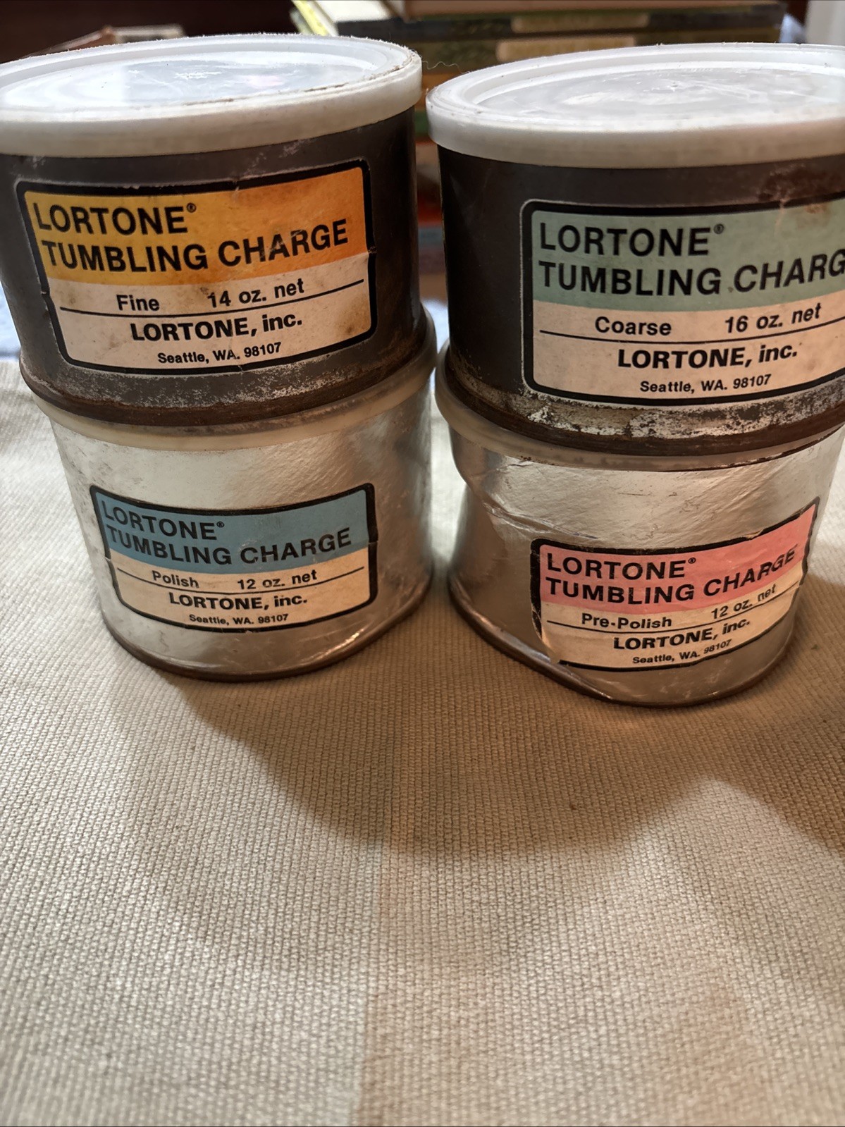 Lortone Vintage GEM Tumbling Charge  Pre Polish, Fine, Polish, Course