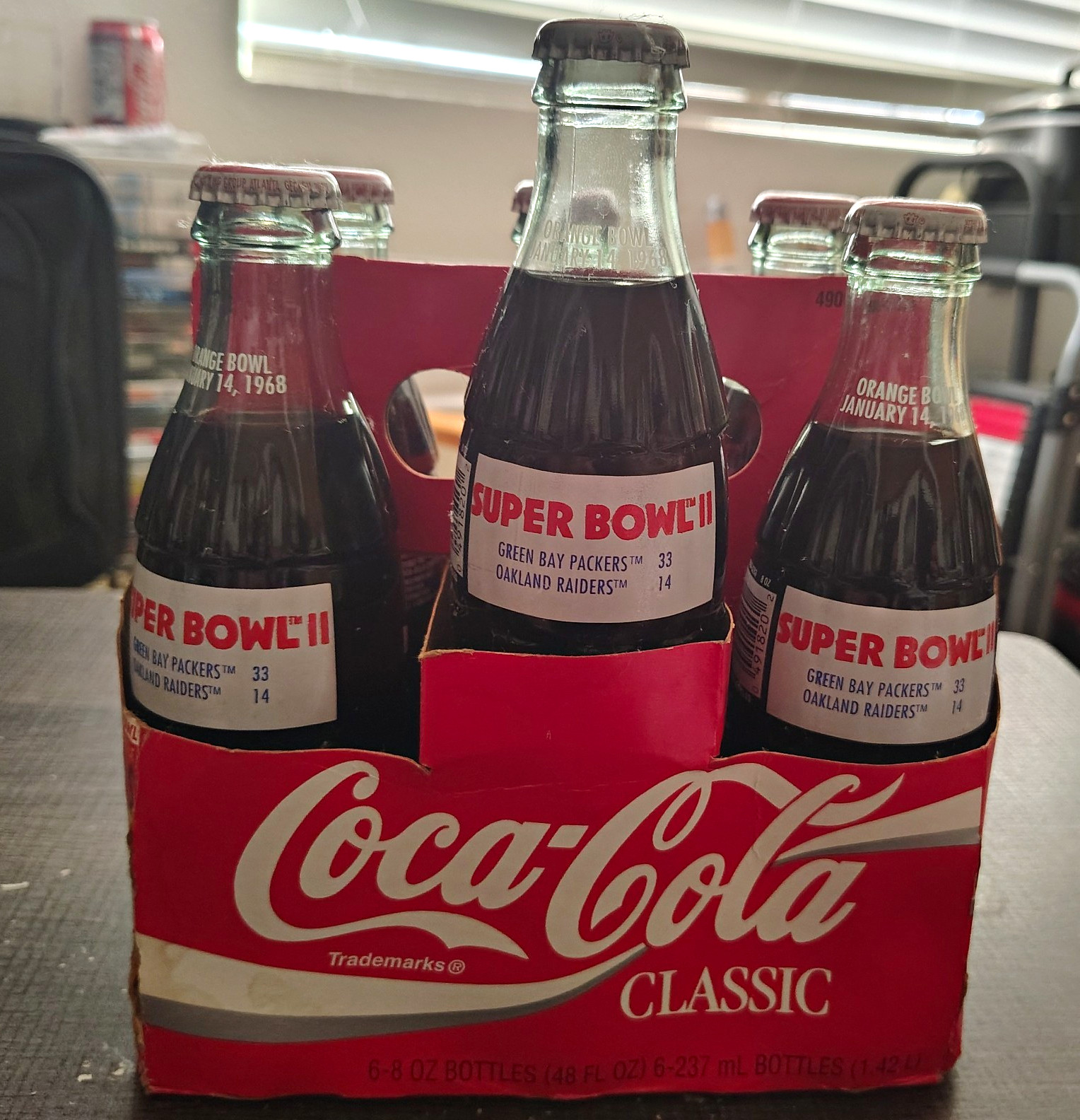 Vintage 1995 Coke Classic SB XXIX Regional 6-Pack (Super Bowl II Historic Set)