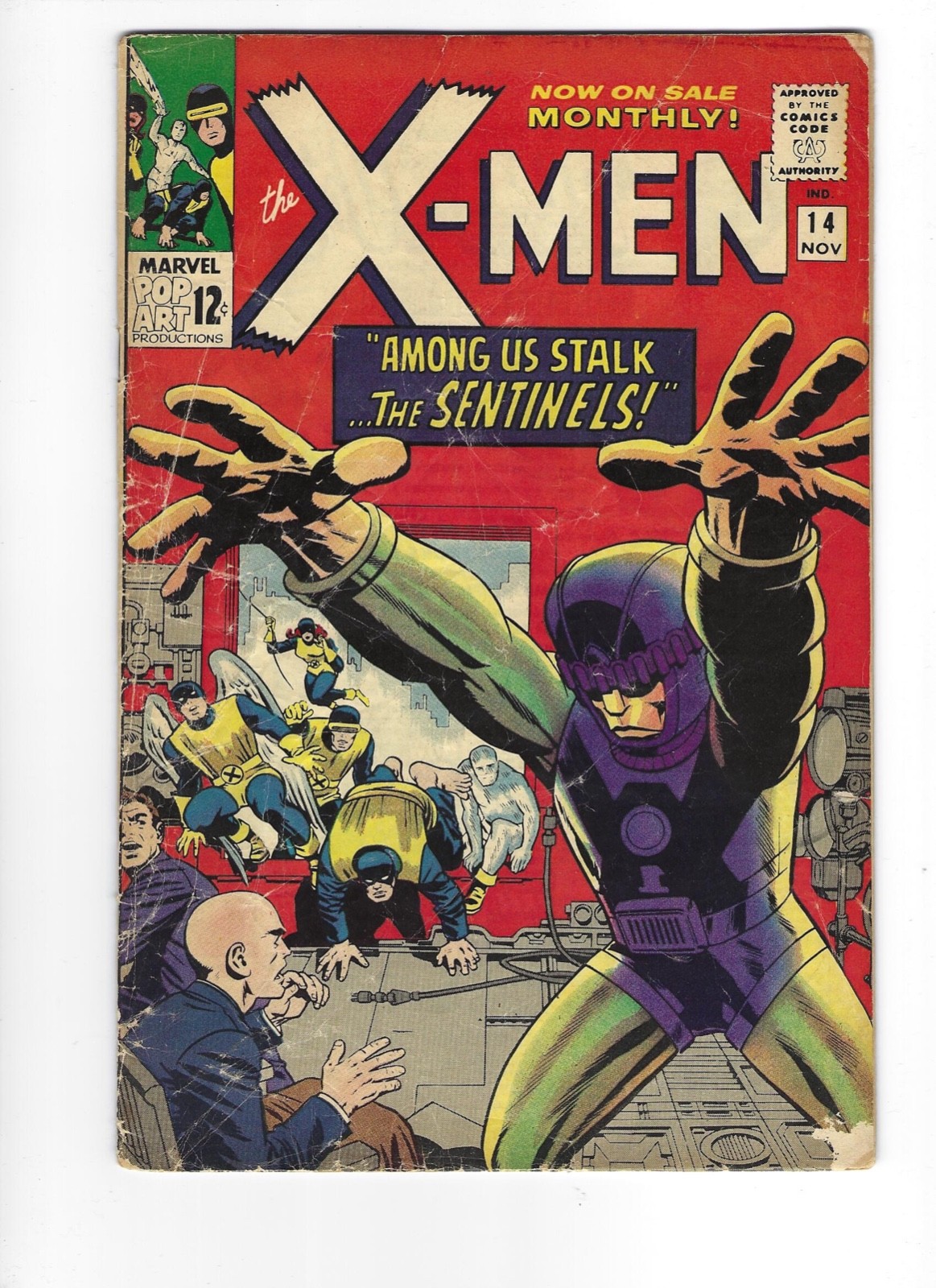 X-Men #14 1965 GD/VG or better 1st Appearance The Sentinels Key Combine Ship