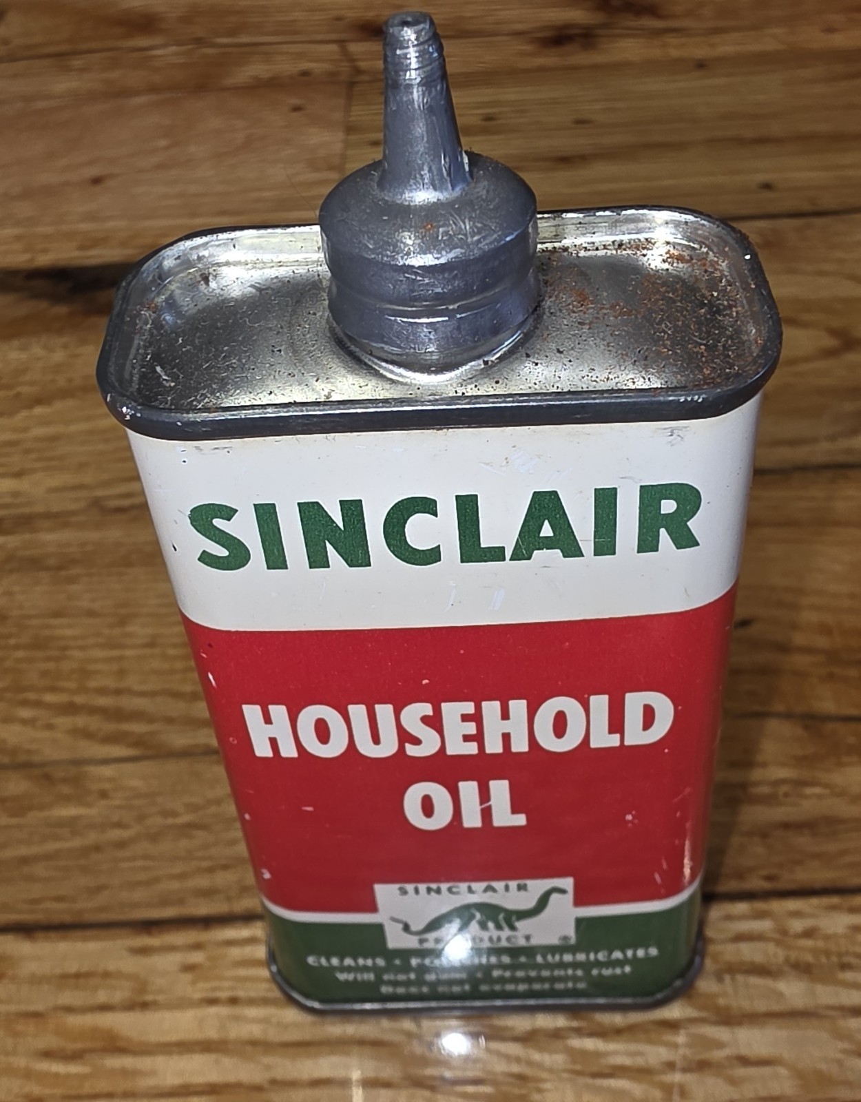 Vintage 1950's Sinclair Household Oil Tin / Oiler