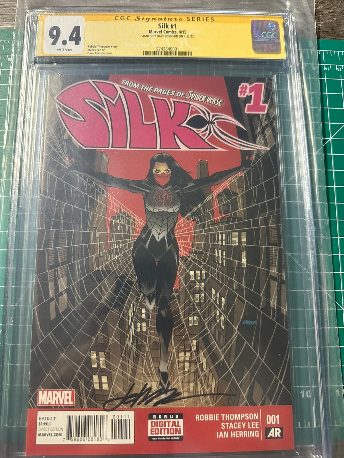 Silk 1 CGC 9.4. And Second Print 9.6 Cgc Signature Series. David Johnson