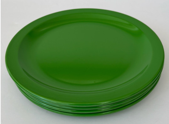 Texas Ware Melamine Dinner Plates Set of 4 Lime Green 10\