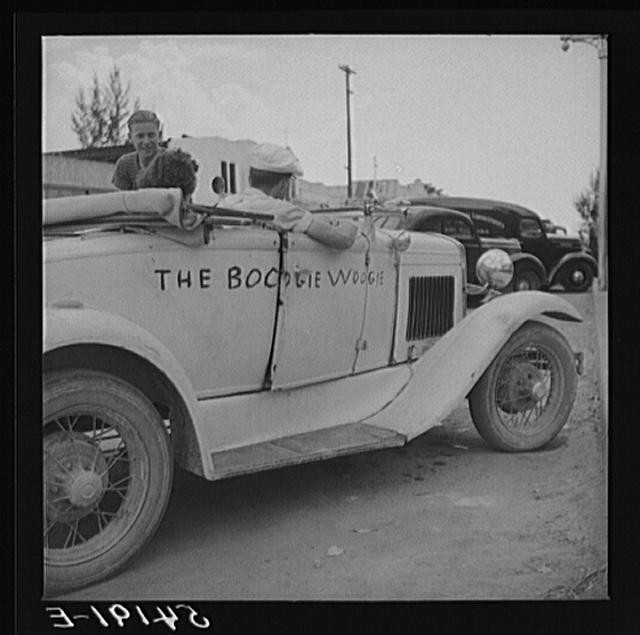 Photo:Florida 1930s The Boogie Woogie Car Automobile FSA Open Top Roadster