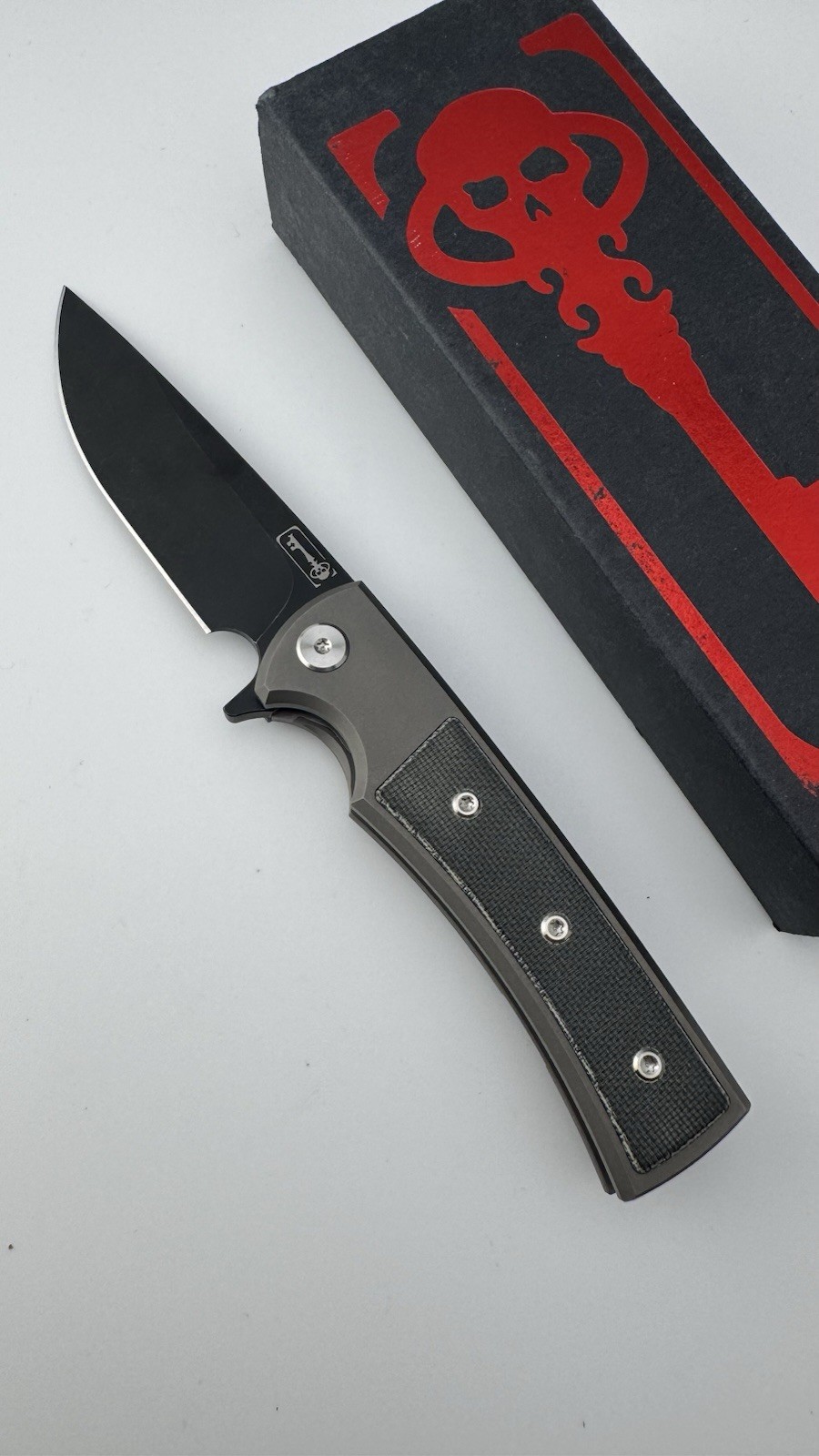 Original Chaves Knives Ultramar Liberation Black PVD Pocket Knife CPM S35VN