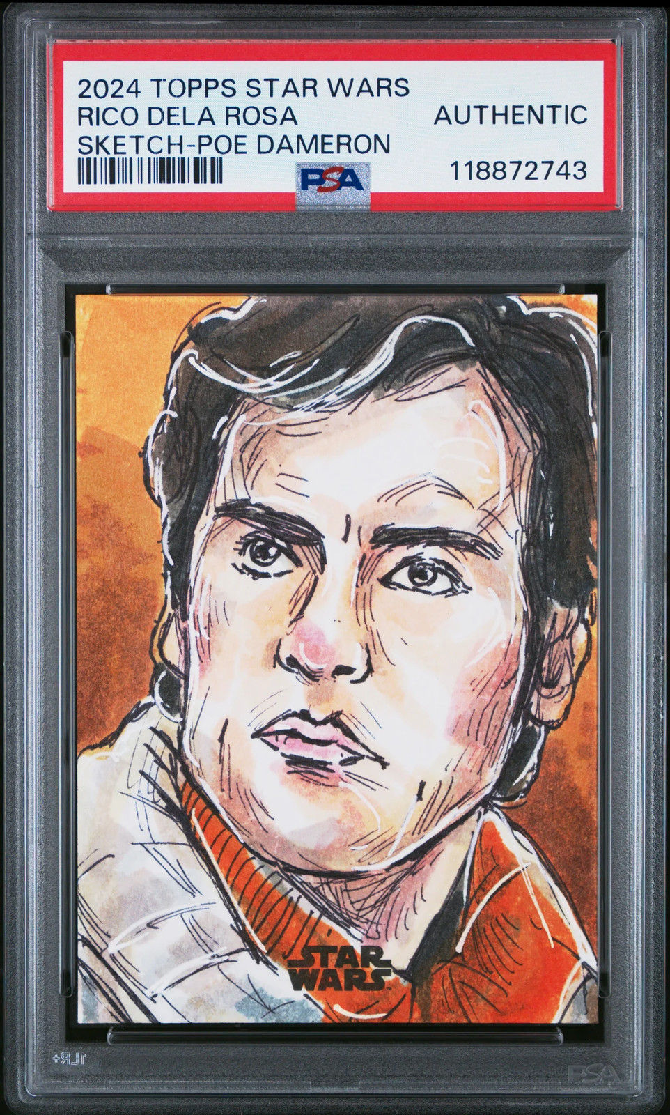 2024 Topps Star Wars Sketch Cards Rico Dela Rosa PSA A