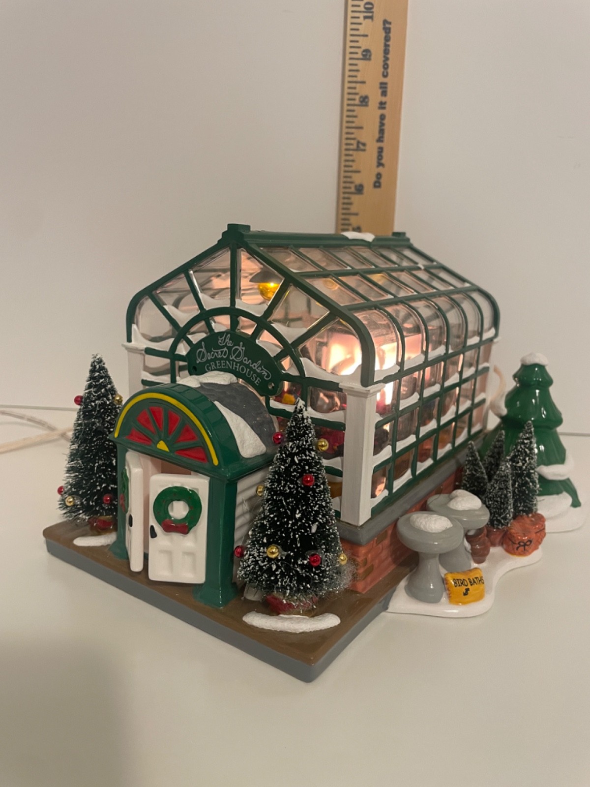 Dept. 56 Christmas Snow Village 1998 The Secret Garden Greenhouse #54949 OEM BOX