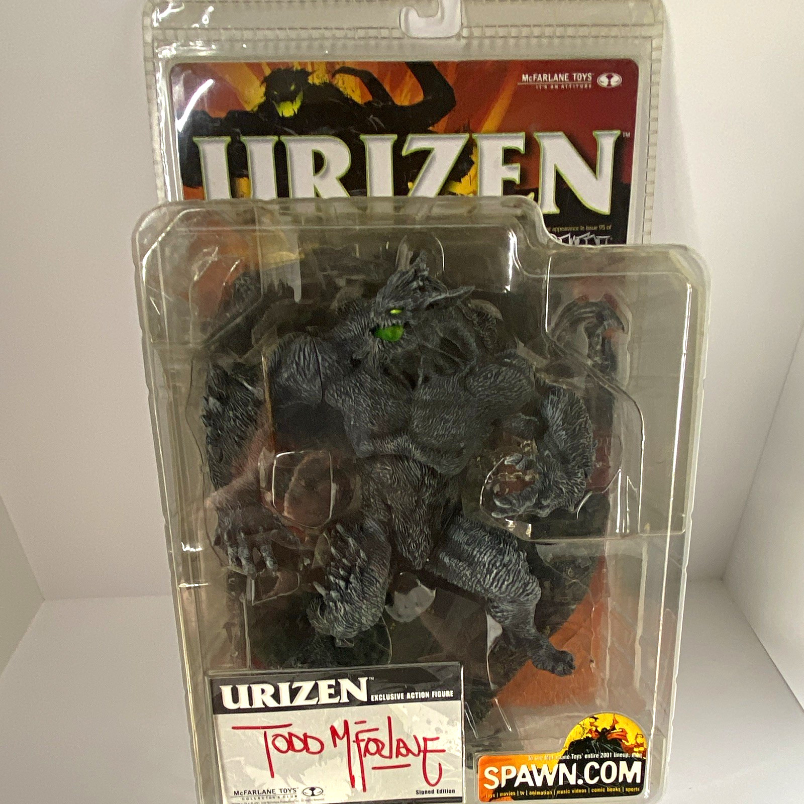 McFarlane Toys Spawn Urizen 1:12 Figure Signed Todd McFarlane 2001 MOC