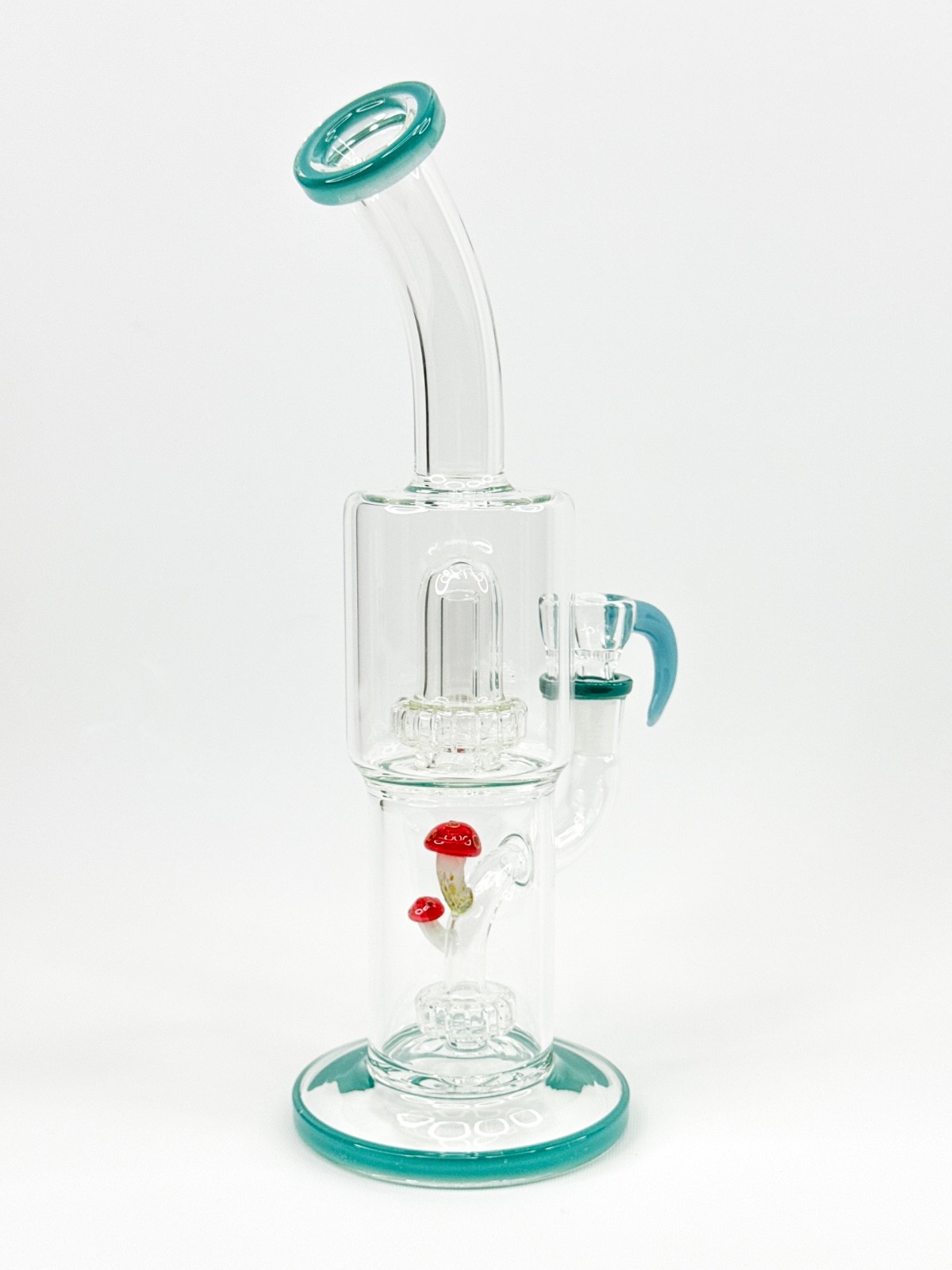 12” Double Percolator Glass Bong – Blue Thick Water Pipe Hookah w/ 14mm Bowl