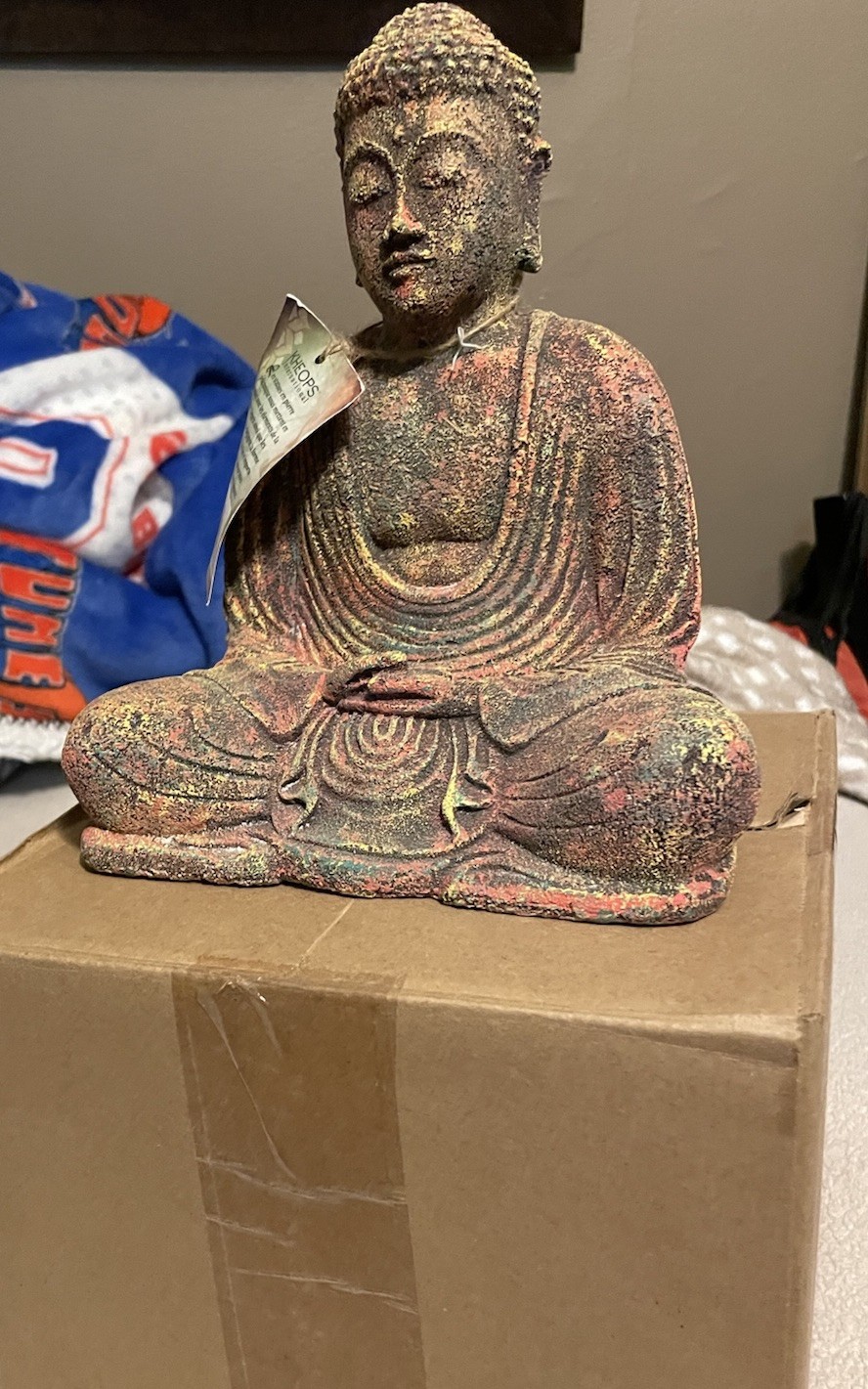 Kheops International Volcanic Stone Statue Buddha Incense holder