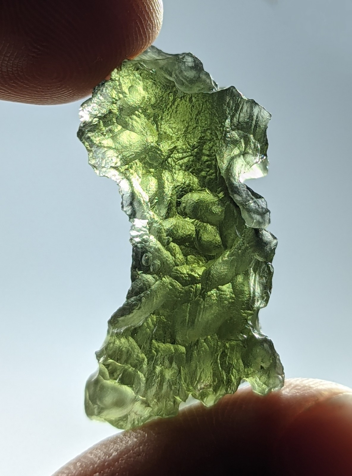 27-CT MIRACULOUS AESTHETIC AUTHENTIC BESEDNICE MOLDAVITE CZECH REPUBLIC