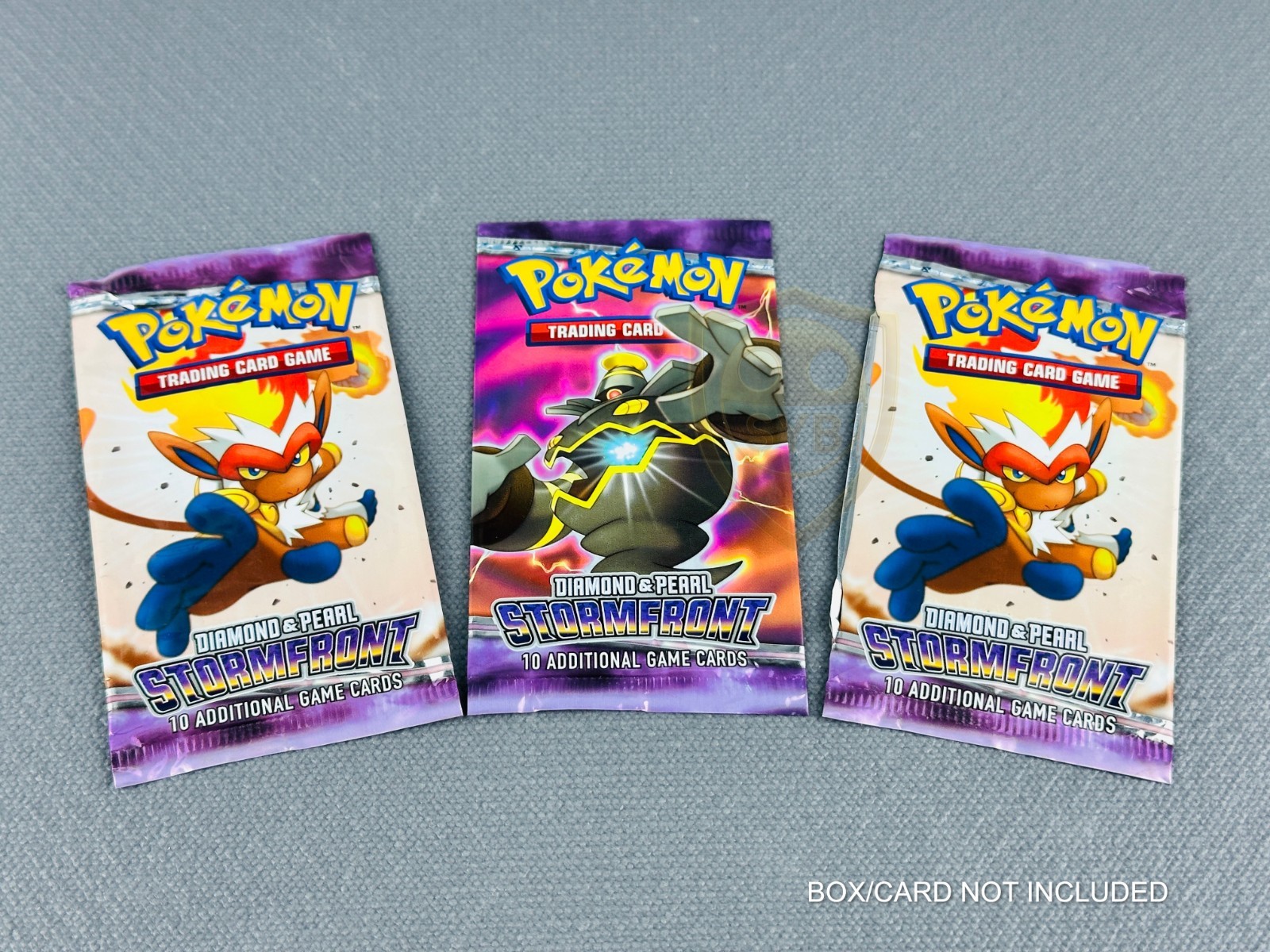 Pokemon DIAMOND & PEARL Stormfront Booster Pack Empty/Empty x3 Bags