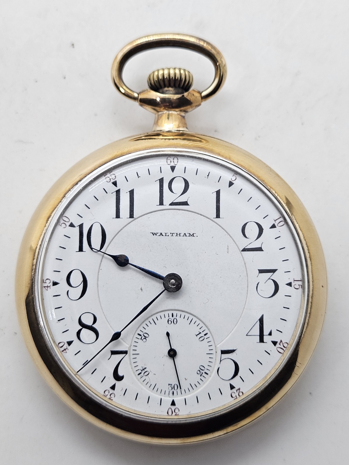 Antique 1892 WALTHAM 845 Gold G.F. Victorian Gents 21J Railroad RR Pocket Watch
