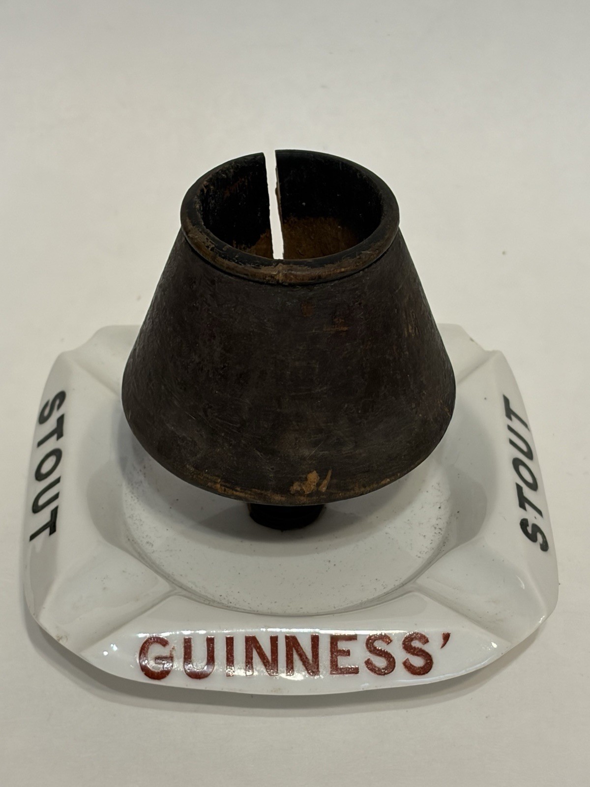 Rare vintage early 20th c. Guinness Stout match holder/striker for French market
