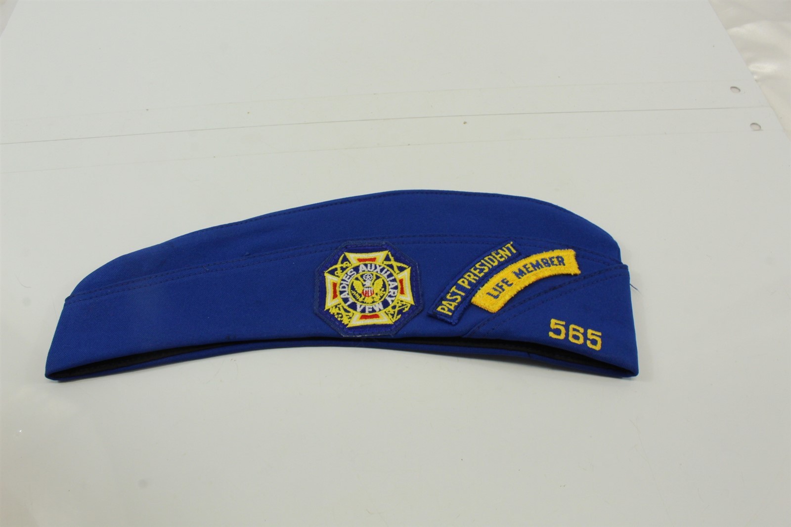Hat VFW Life Member Ladies Past President with Patches Vintage Collectible
