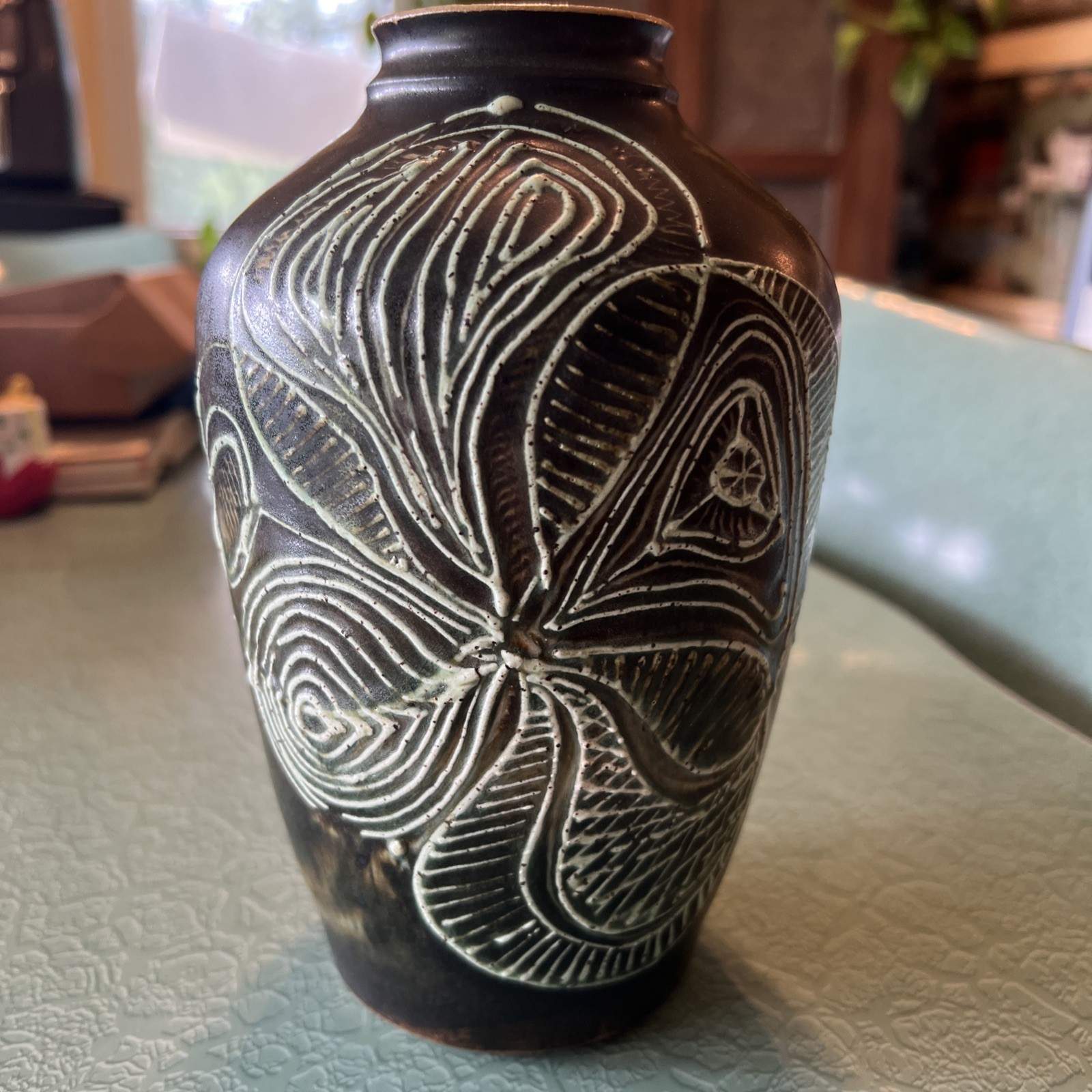 Ruth Gowdy McKinley Green Vase