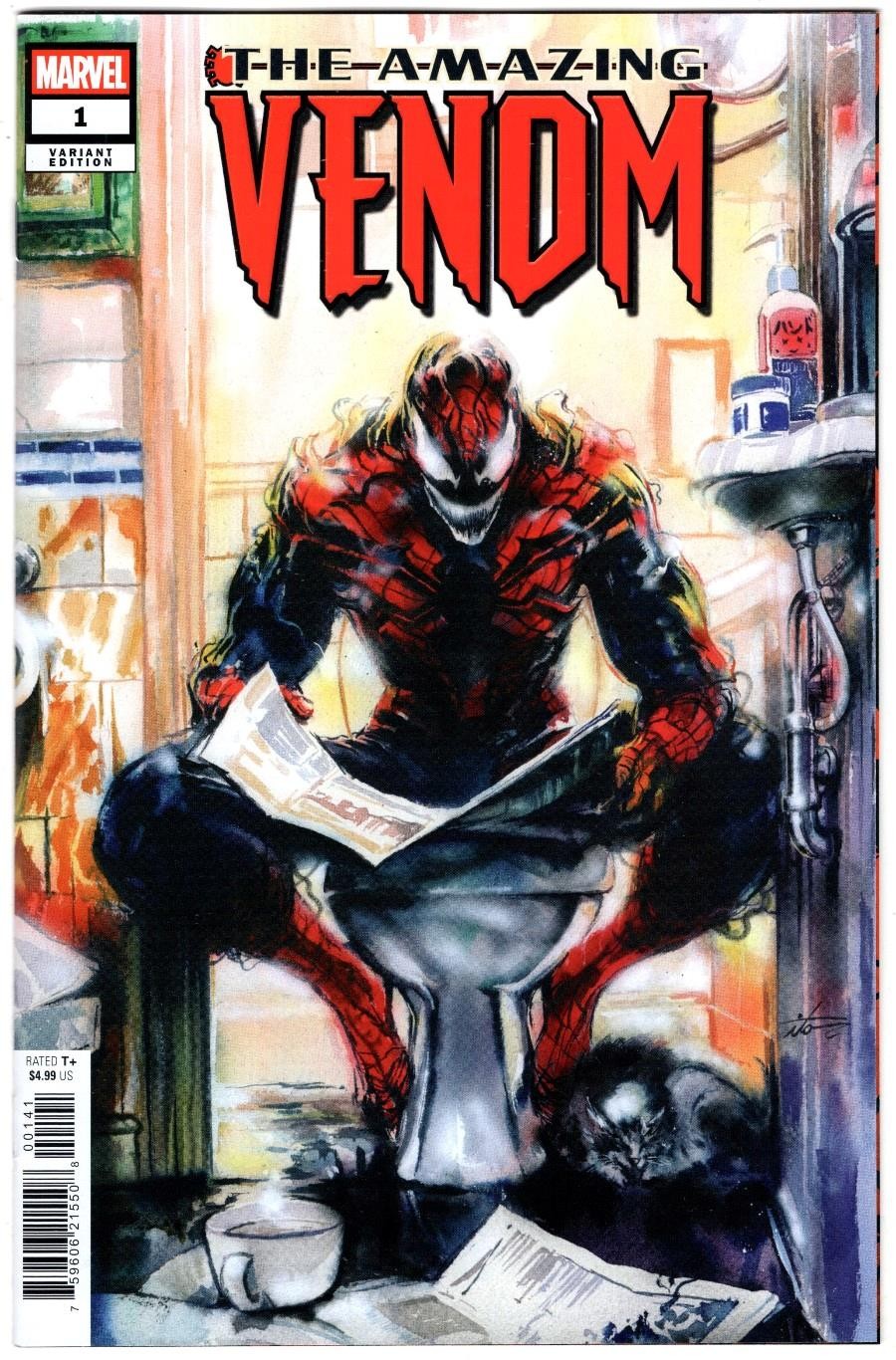 AMAZING VENOM #1 ITO VARIANT 1st ISSUE KEY COLLECTORS ITEM SPIDER-MAN ON TOILET