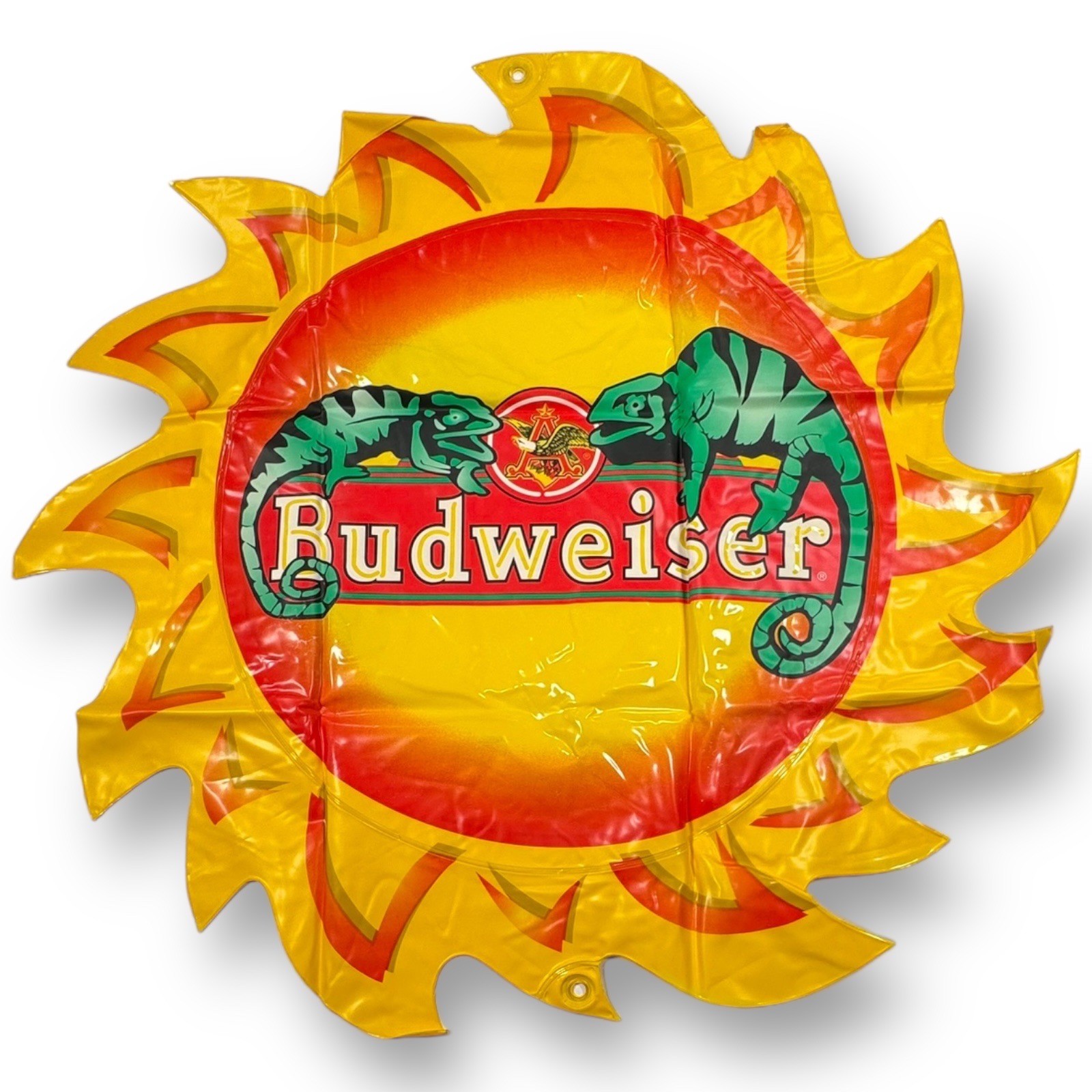 Vintage 1999 Budweiser Beer Inflatable Blowup Lizards Sun