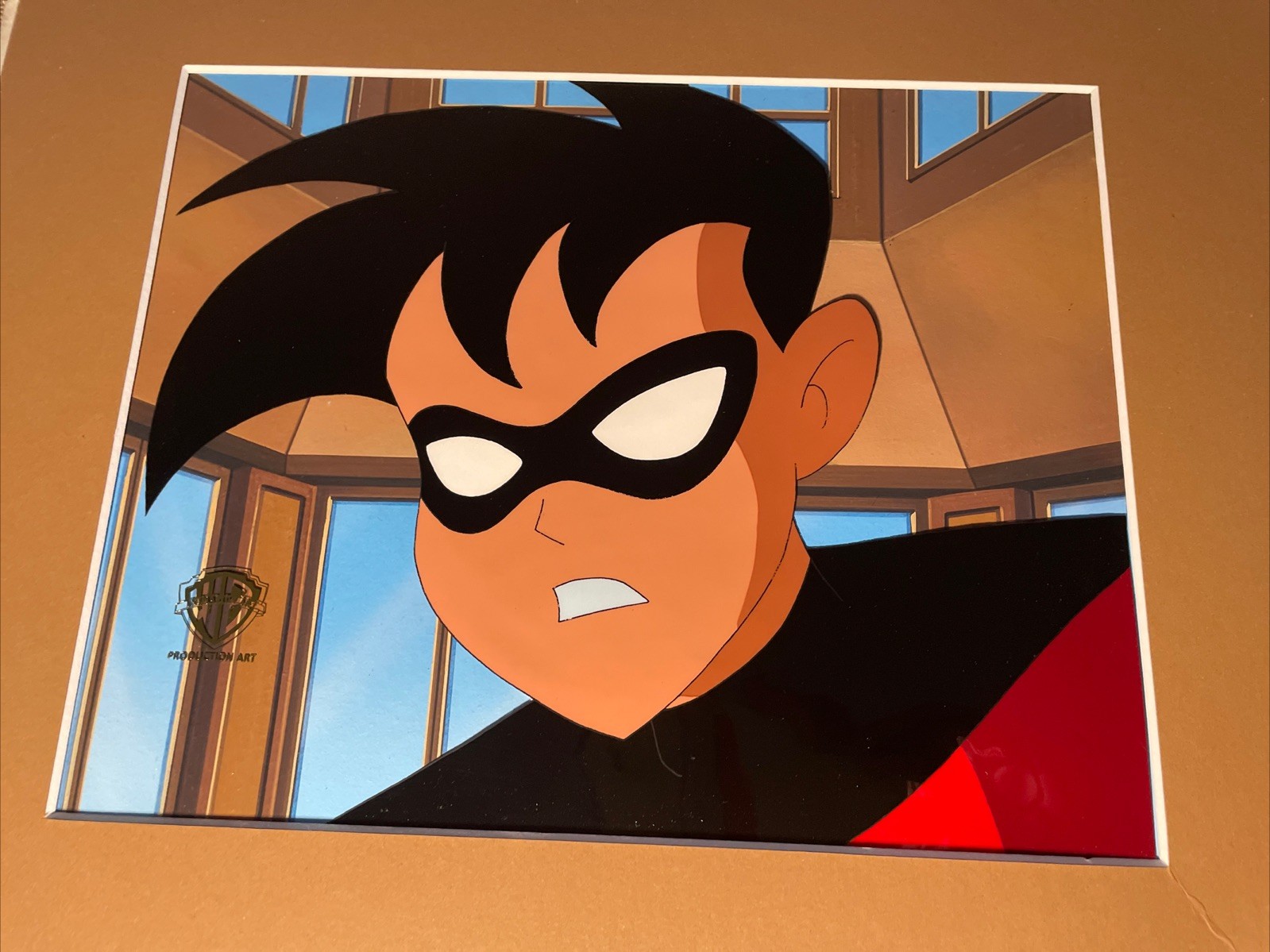 Batman Animation Cel The Animated Series Production Art BG  DC COMICS ROBIN  I7