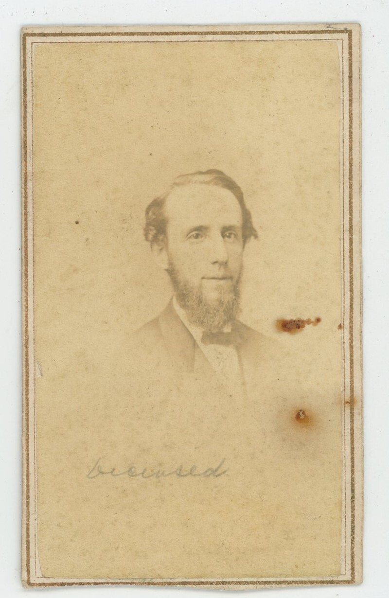 Vintage Antique CDV Photo Dapper Man ID\'d Hallett Civil War Bowery NY 1860s
