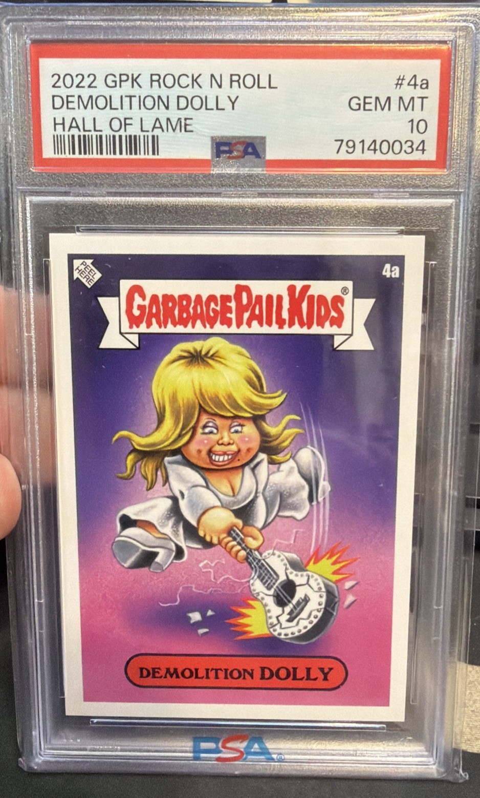 2022 Demolition DOLLY 4a GPK Garbage Pail Kids PSA 10 Dolly Parton Rare