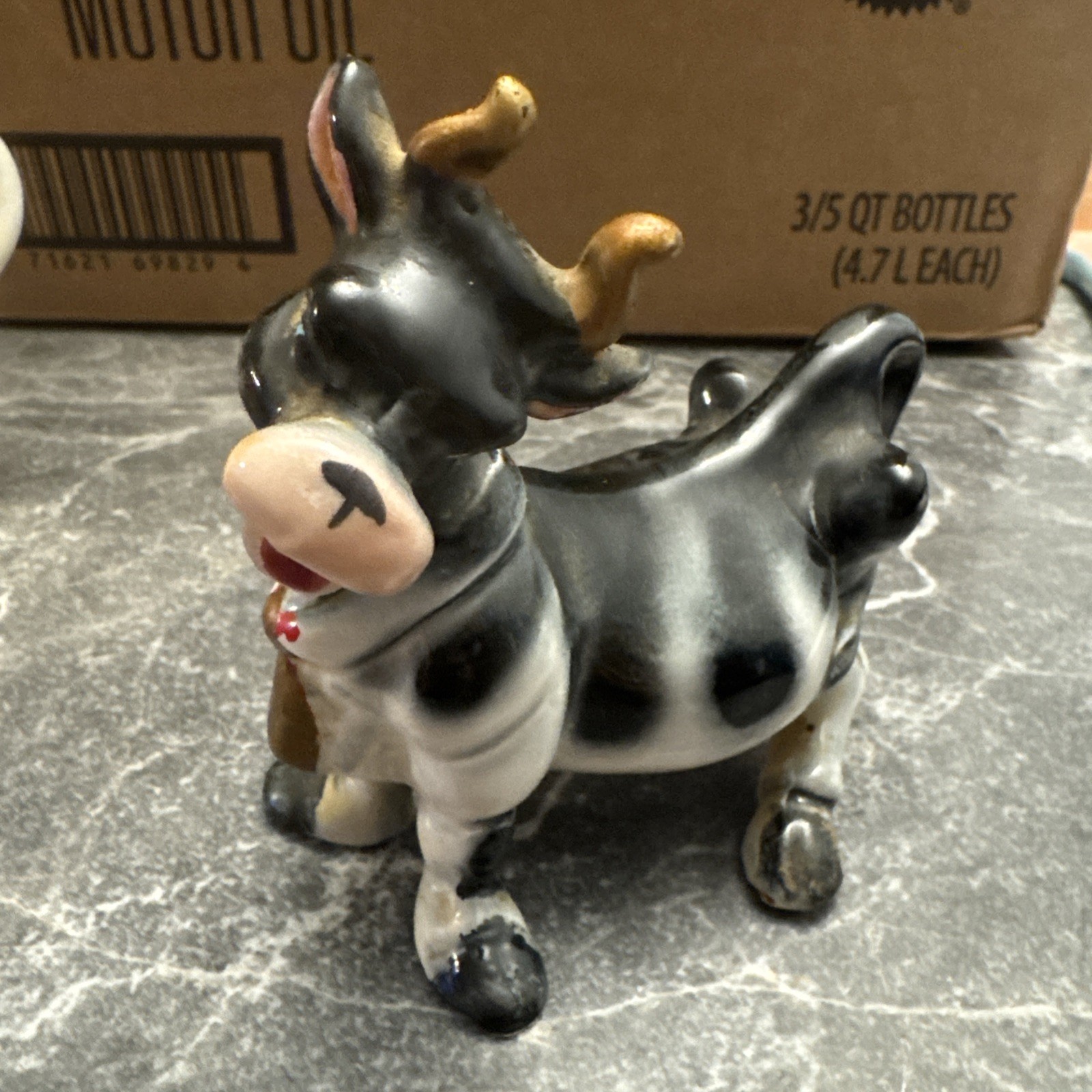 Vintage KREISS & CO. Ceramic Cow Figurine collectible
