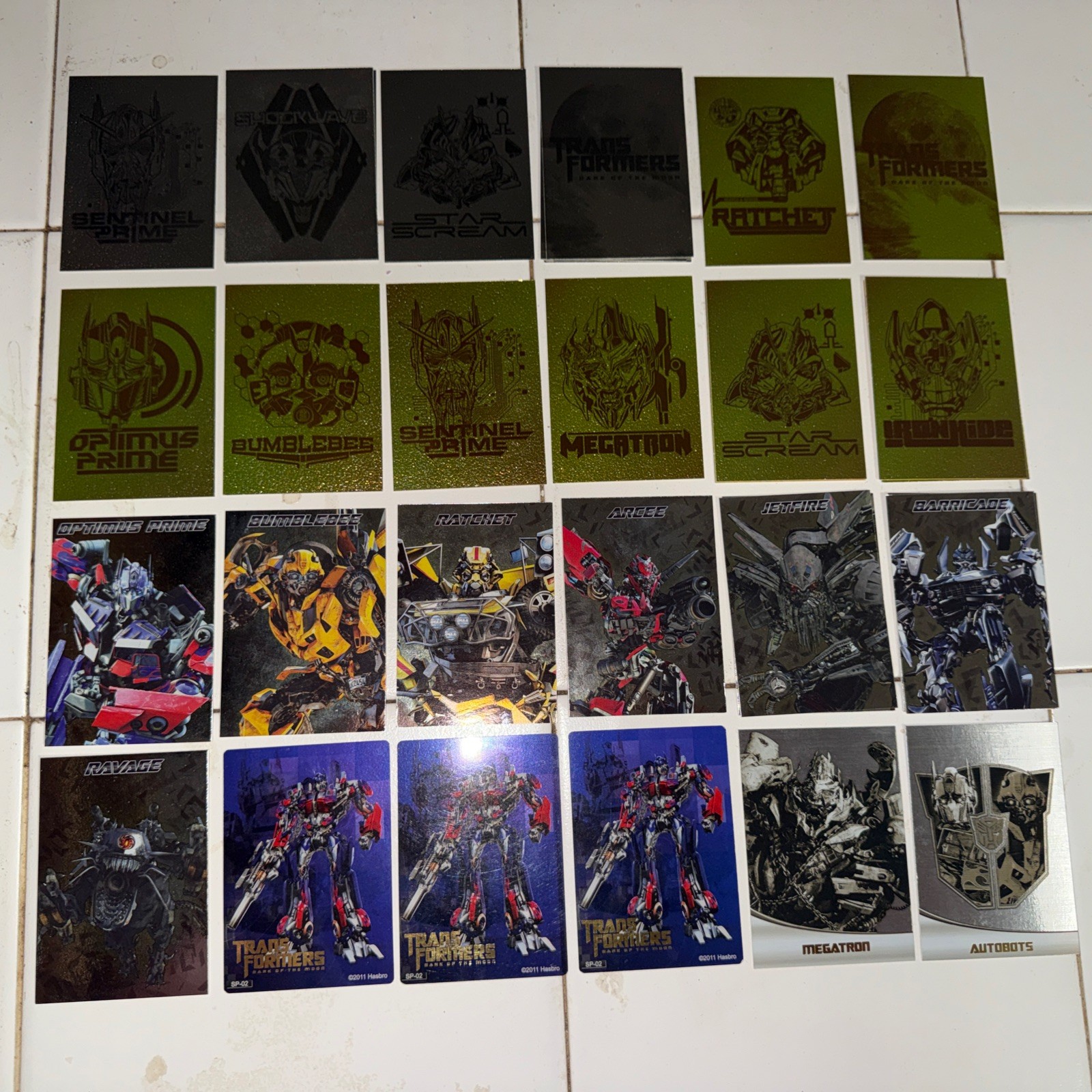 2011 Transformers Dark of the Moon Gold Silver Chromium Special Metal Insert