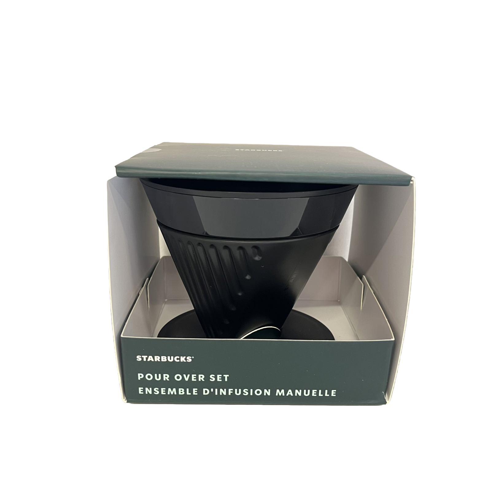 STARBUCKS Pour Over Drip Coffee Brewer Set, Black, New