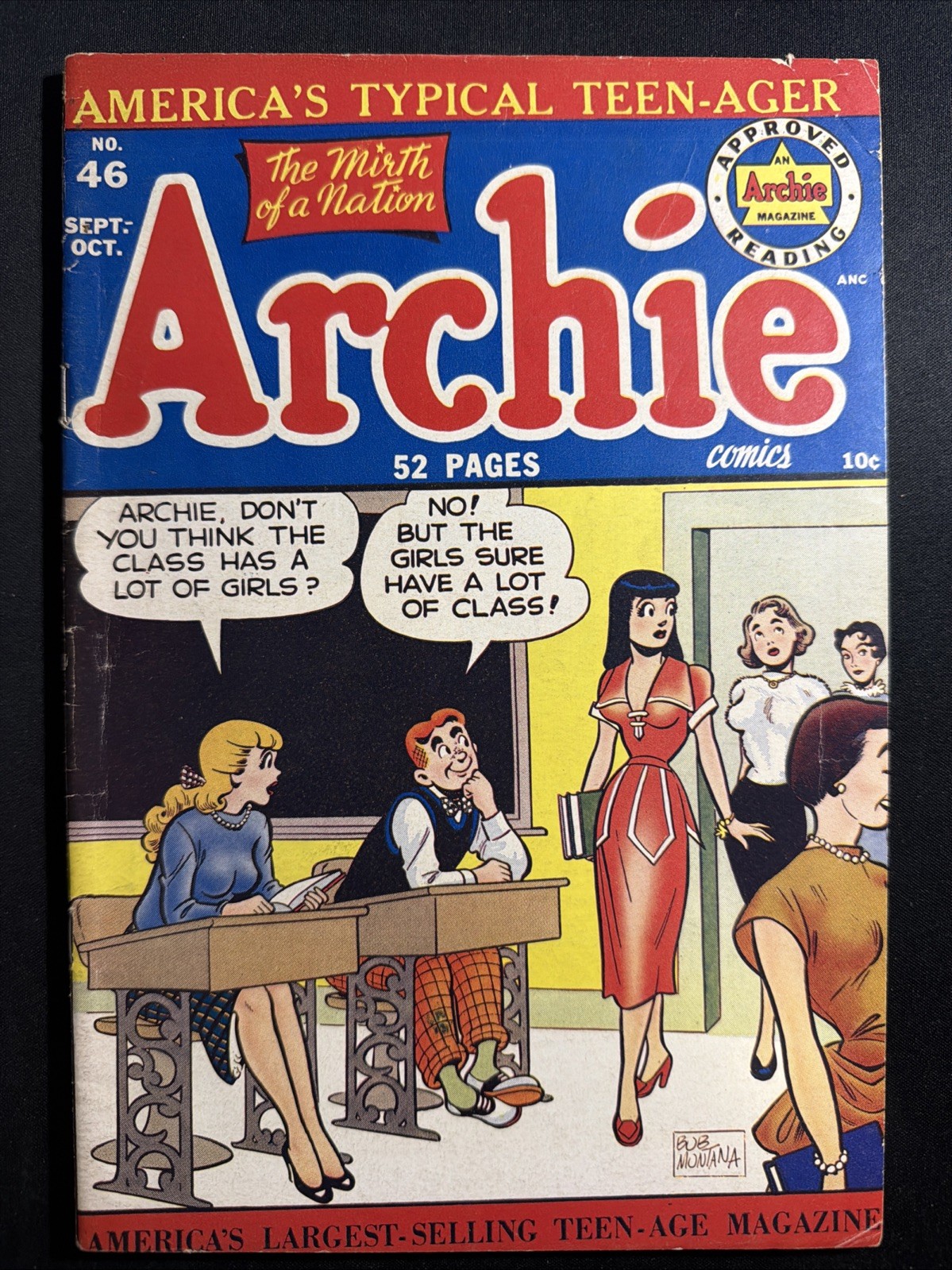 Archie Comics #46 1950 Golden Age Archie Publication Comics VG