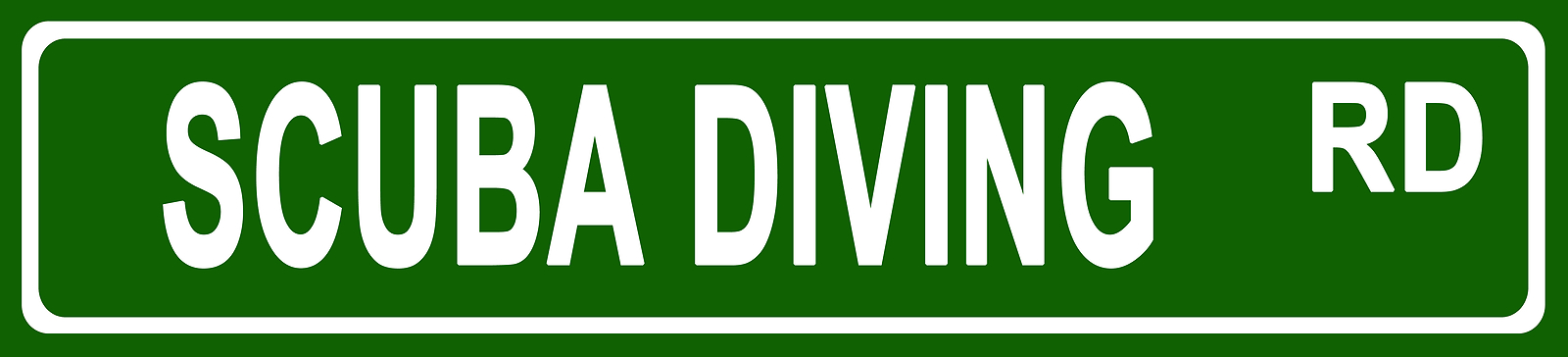 SCUBA DIVING Hobbies Novelty Aluminum Decorative Street Sign 4x18 inc