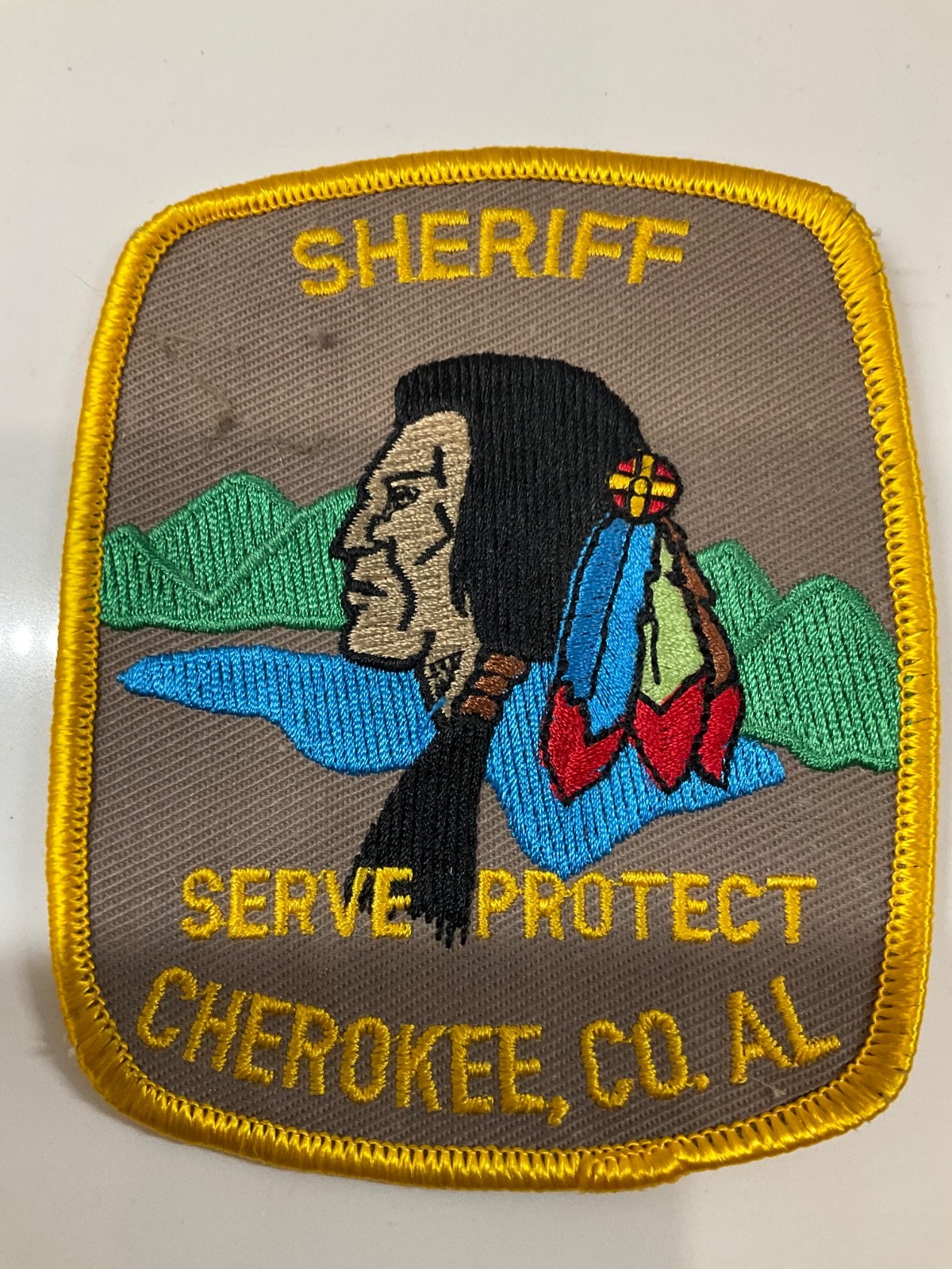 Older Cherokee County Sheriff State Alabama AL Indian Head