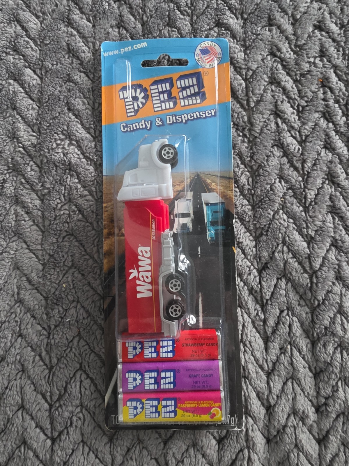 PEZ Wawa Semi Truck Candy & Dispenser Collectible Wawa Truck on Card 2013 SEALED