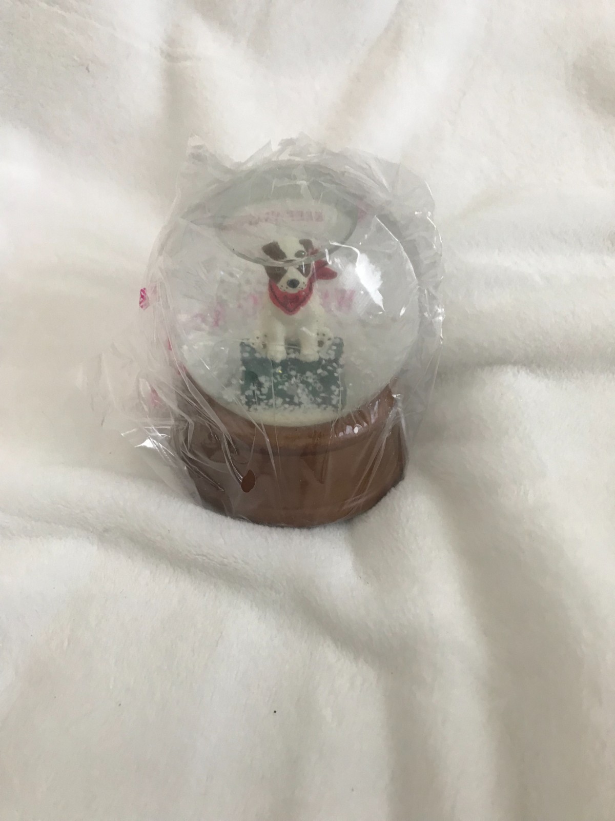 Wells Fargo Jack the Dog Snow Globe/ Wooden Base/ 2006 Edition/ New in Box