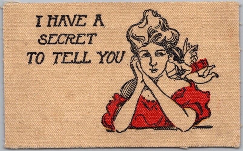 1907 Valentine\'s Day Postcard \