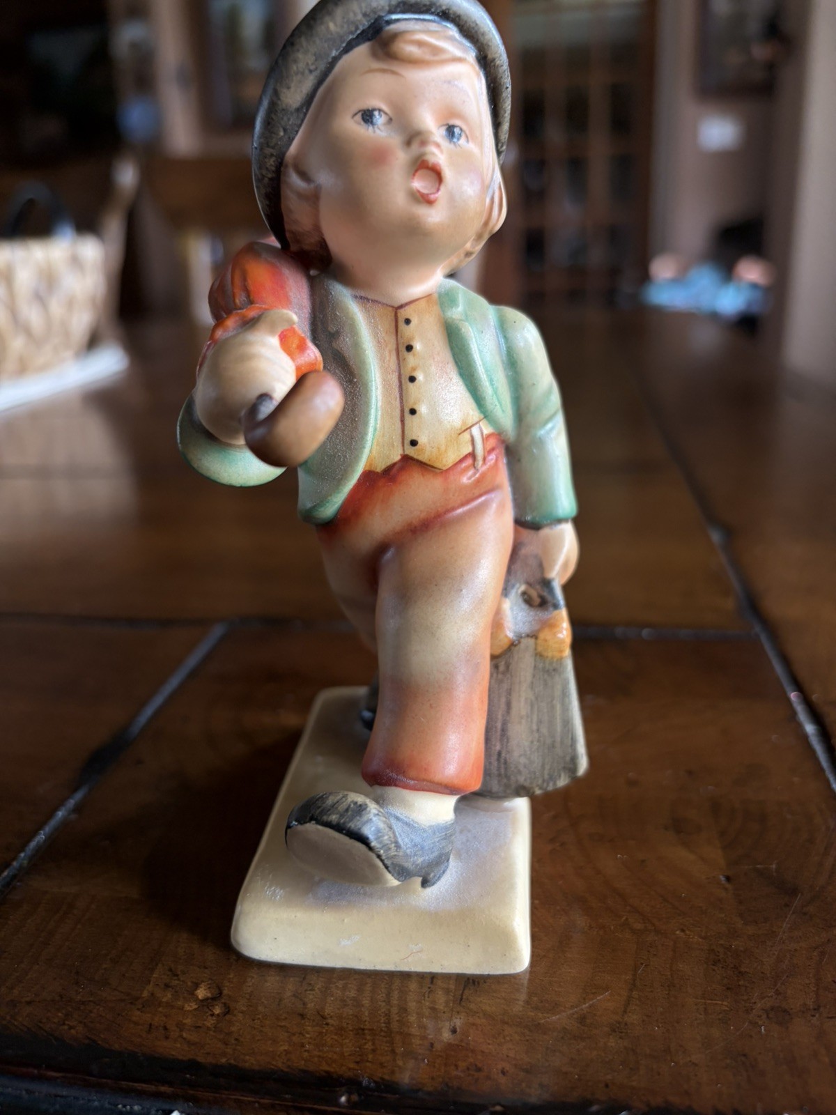 Vintage M.I. Hummel #11/0 “Merry Wanderer” figurine by Goebel, Germany.