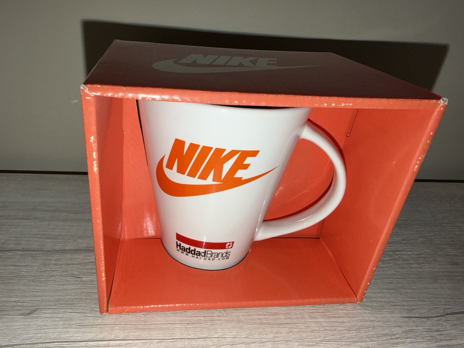 Nike Haddad Brands Promotional Promo Coffee Mug Cup New In Box RARE