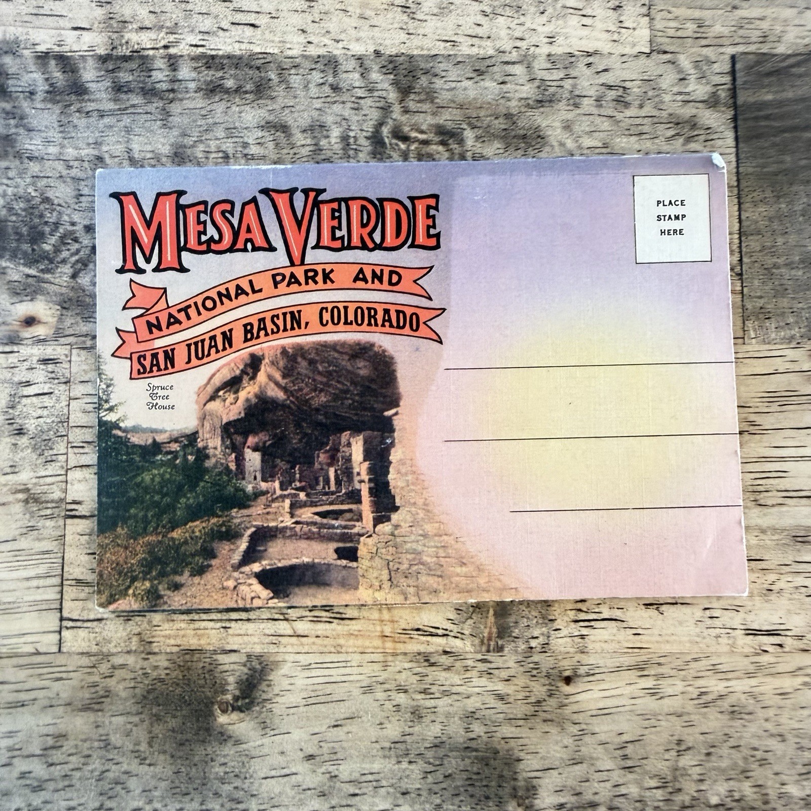 Mesa Verde National Park 1940s Postcard Souvenir View Folder