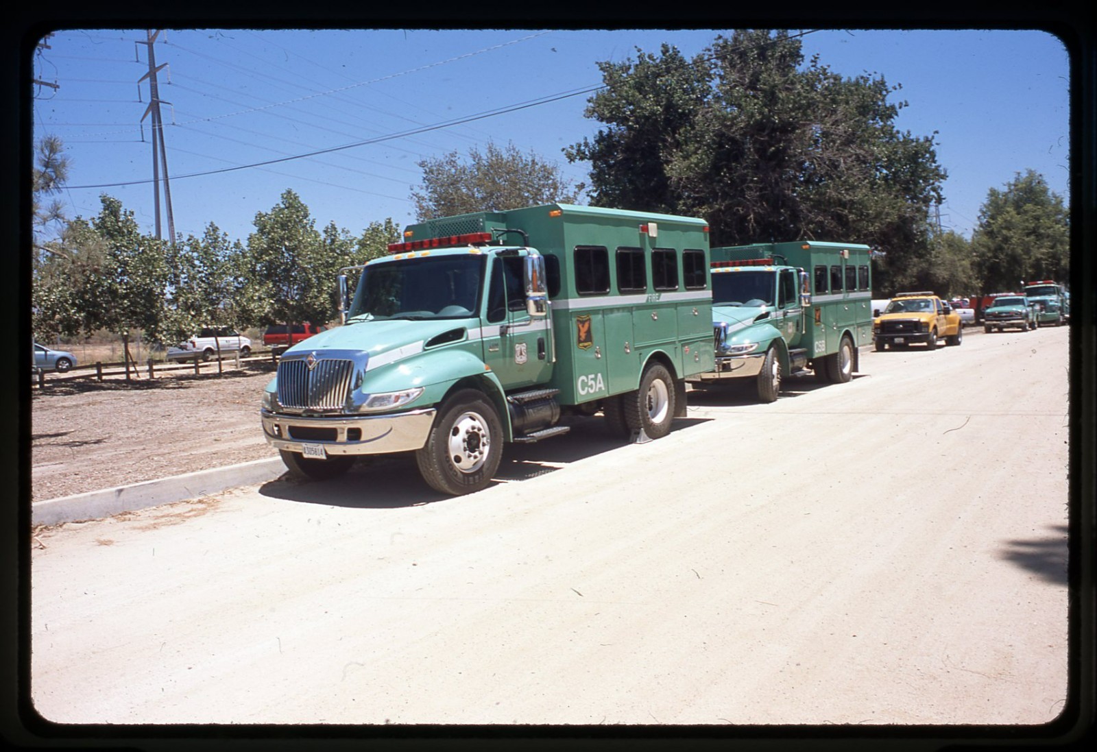 2009 Slide USFS Little Tujunga Hotshots C5A Crew Carrier Hansen Dam Fire Truck