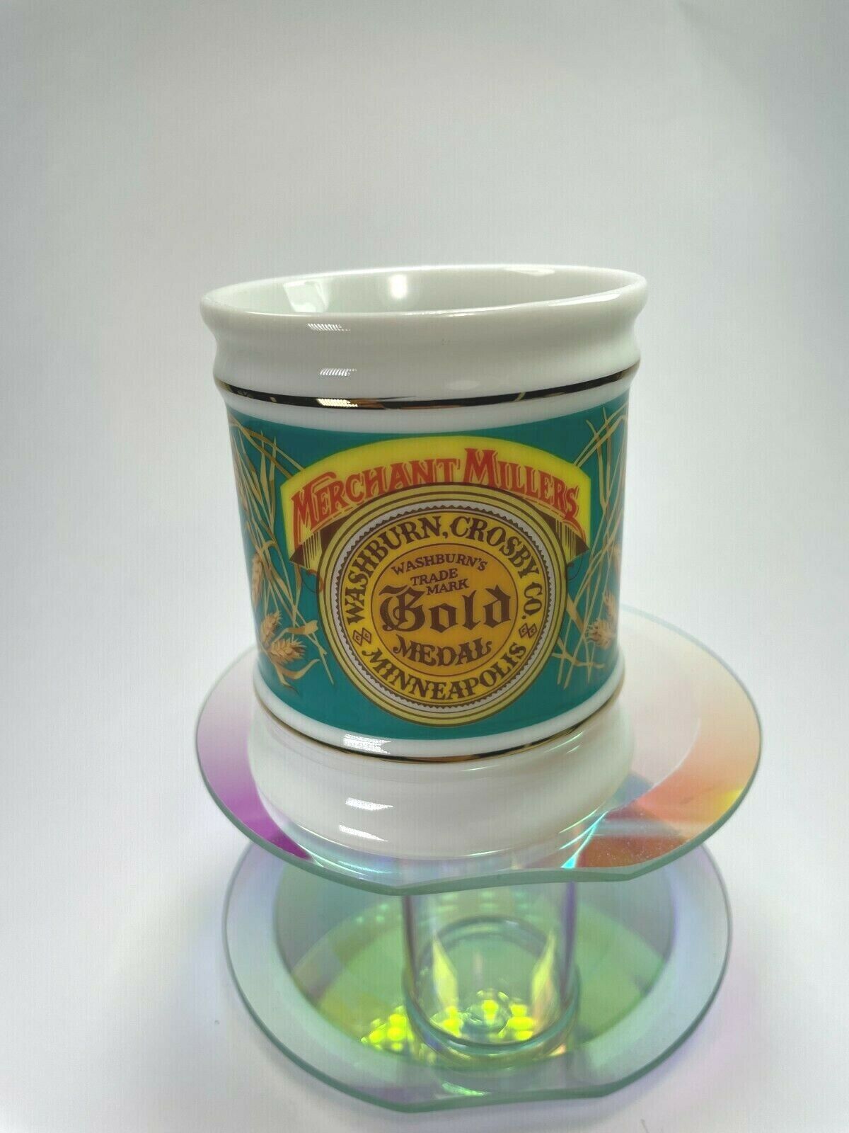  Merchant Millers Gold Medal The Corner Store Franklin Mint Porcelain Mug C35