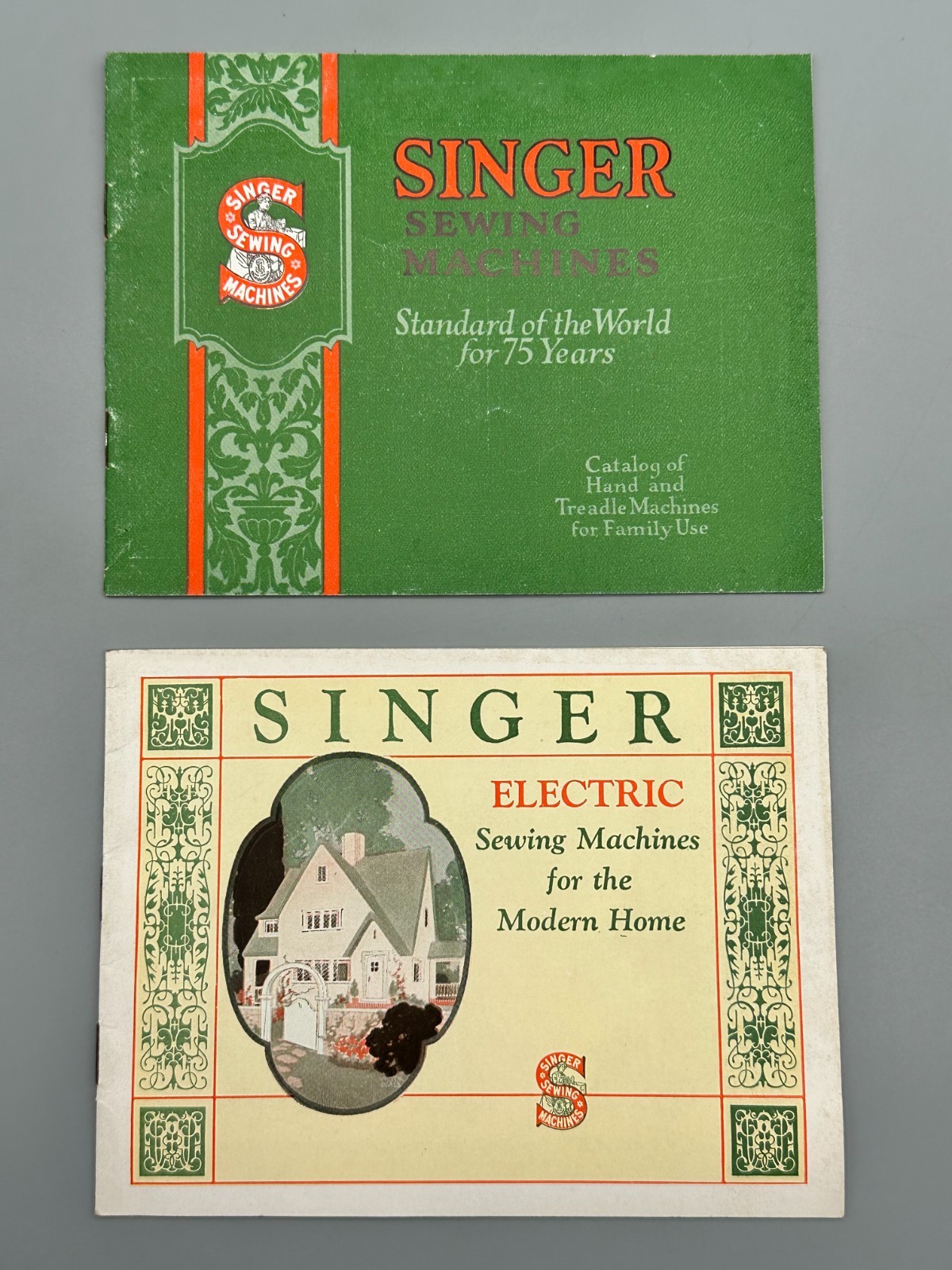 1926 SINGER Sewing Machine Brochures EXCELLENT Condition Lot of 2