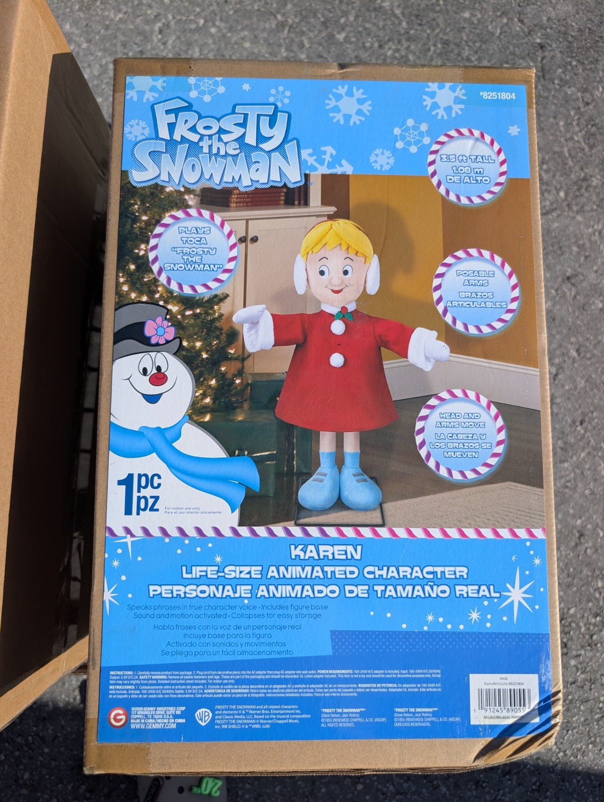 3.54-Ft Karen from Frosty the Snowman Animatronic Christmas Animated Prop NEW