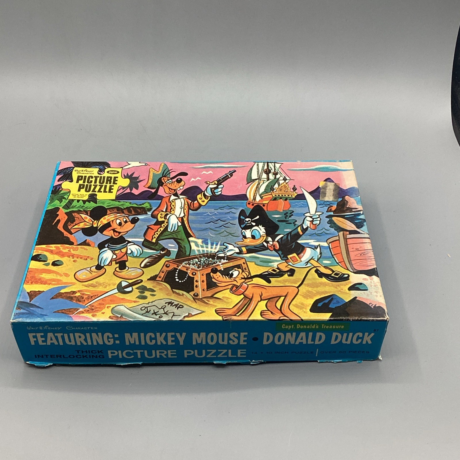 1960’s Jaymar Jigsaw Puzzle Walt Disney Character  Donald's Treasure Hunt