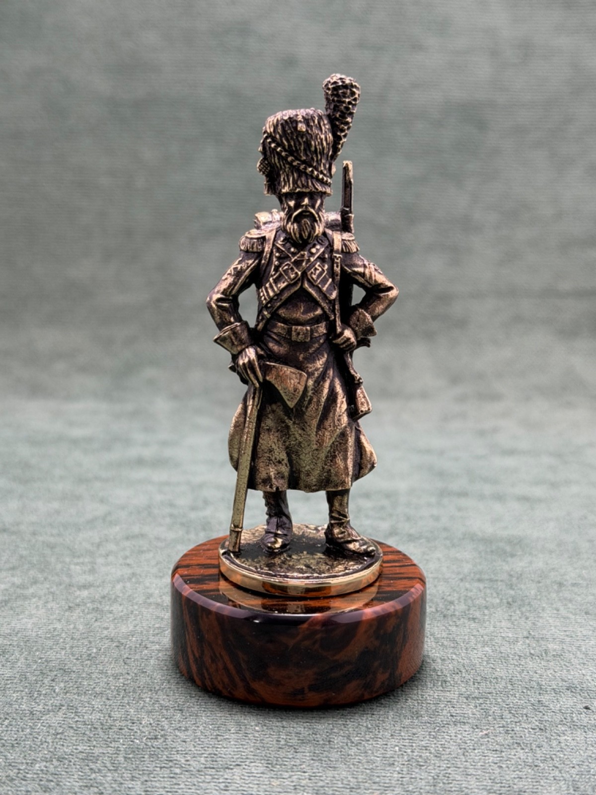 Art Deco Figurine Sapper of the Imperial Guard France Cast Bronze Statuette